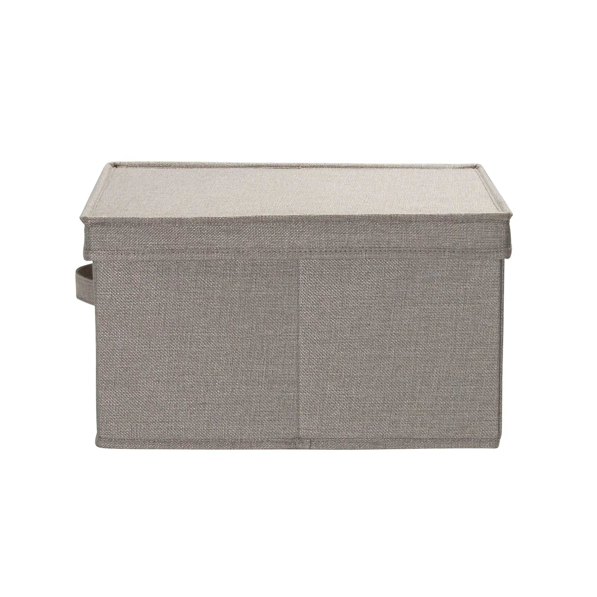 Household Essentials Canvas Storage Bins with Removable Lids (Set of 2)