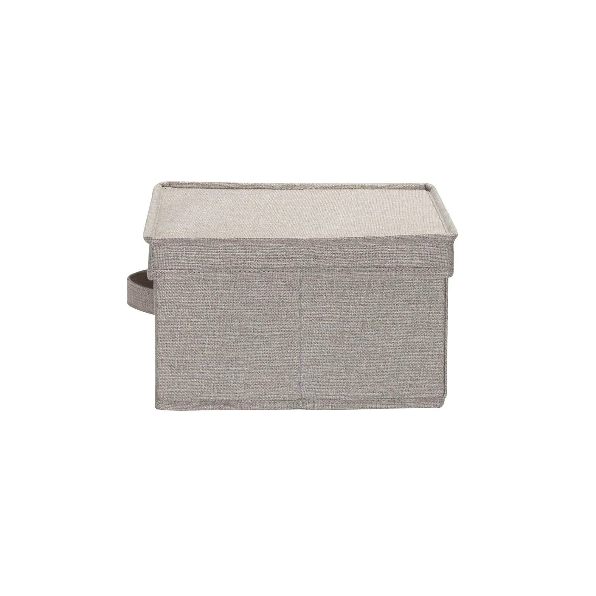 Household Essentials Canvas Storage Bins with Removable Lids (Set of 2)