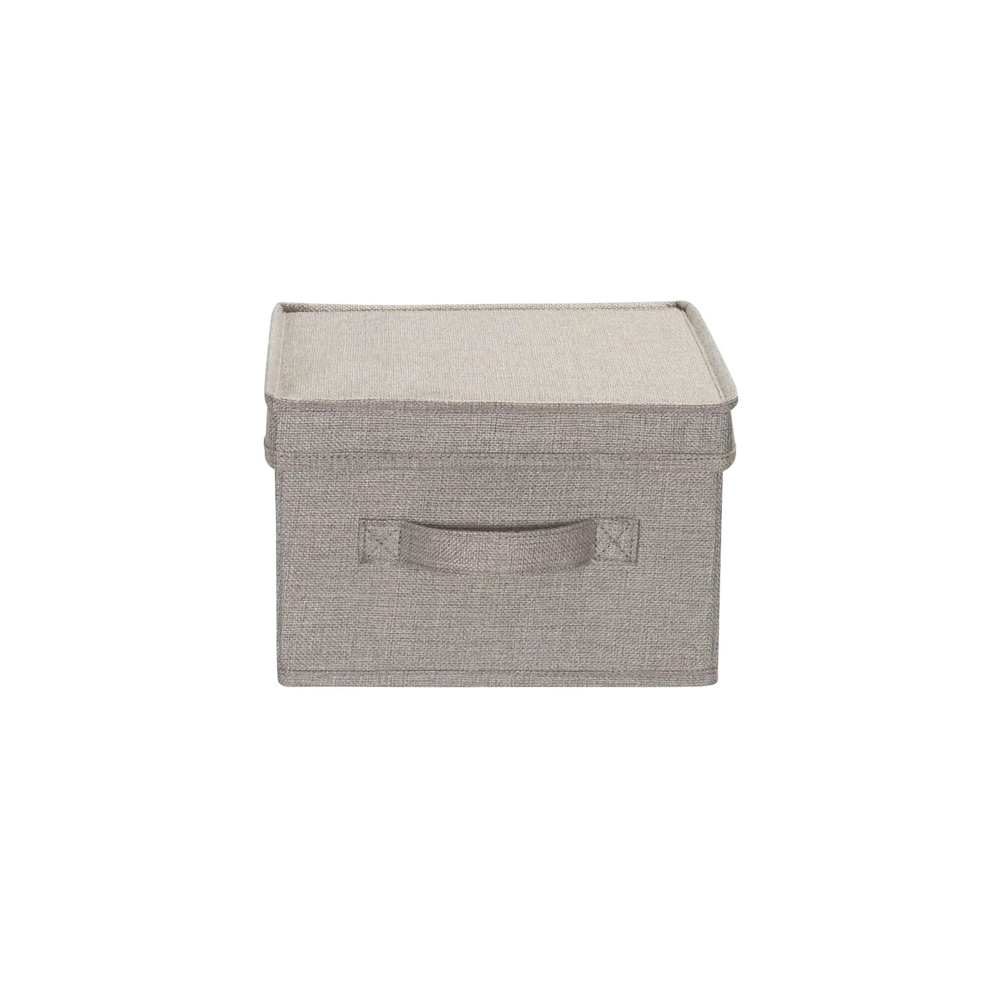Household Essentials Canvas Storage Bins with Removable Lids (Set of 2)