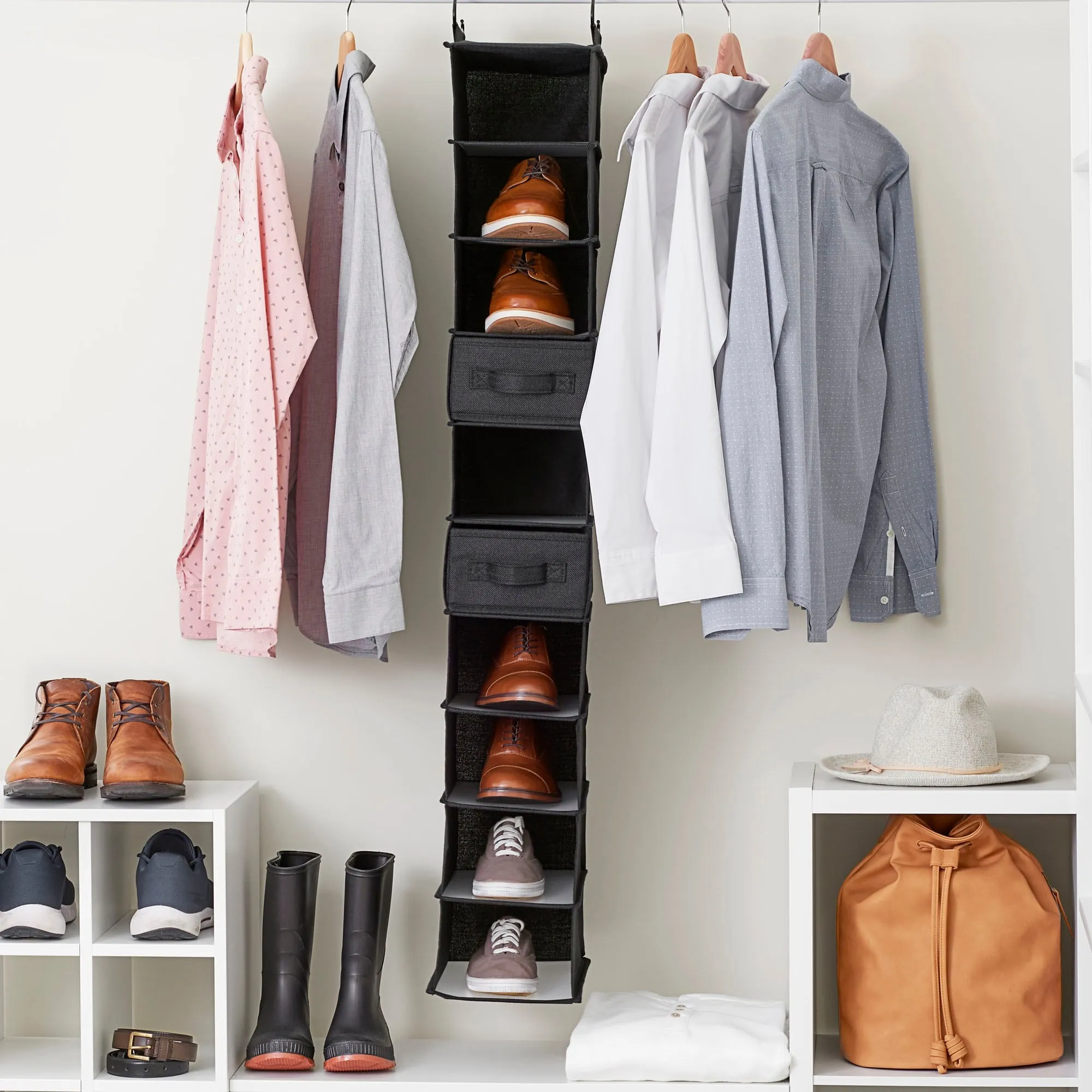 Household Essentials Narrow Closet Linen Organizer Drawers. 2 Pack