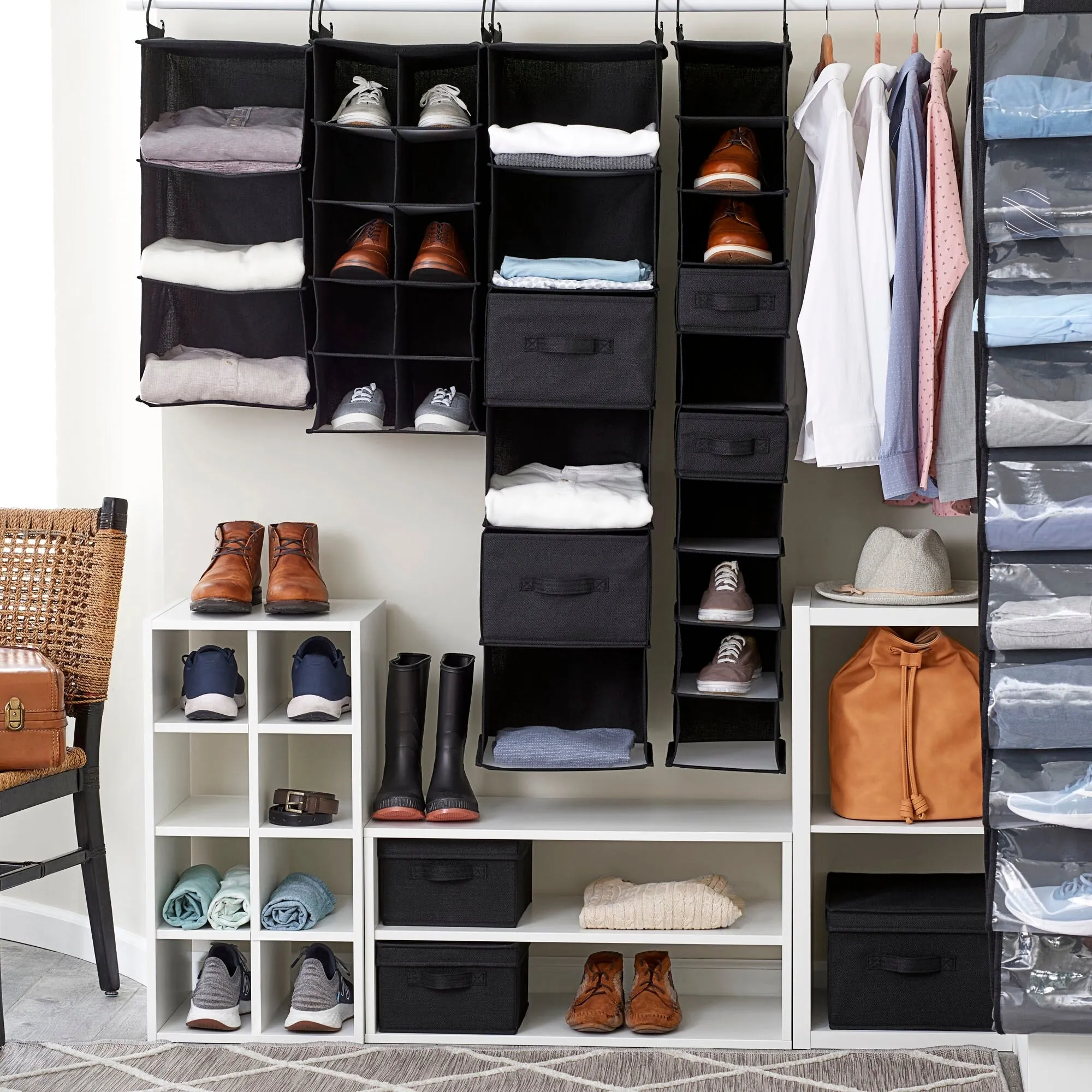 Household Essentials Narrow Closet Linen Organizer Drawers. 2 Pack