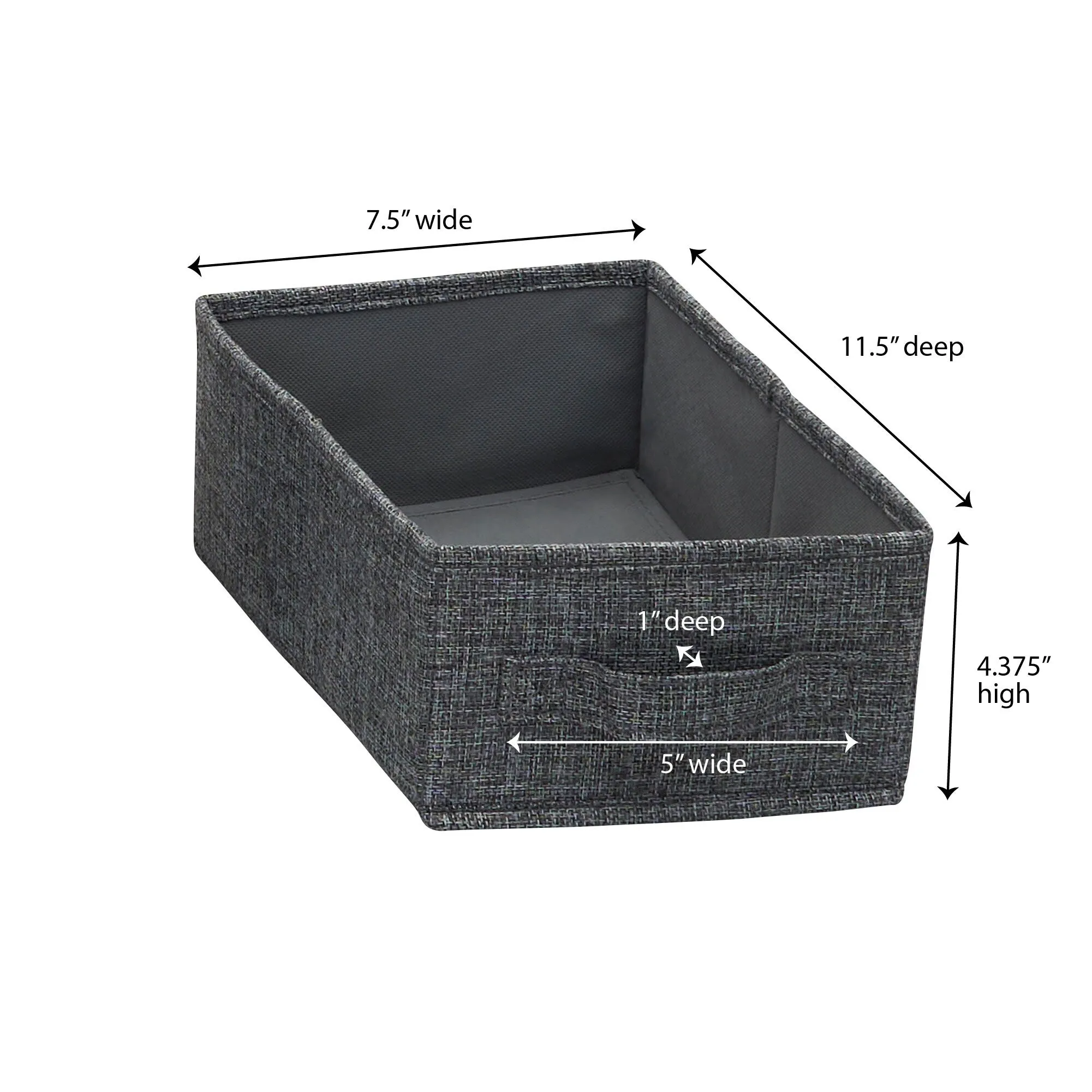 Household Essentials Narrow Closet Linen Organizer Drawers. 2 Pack