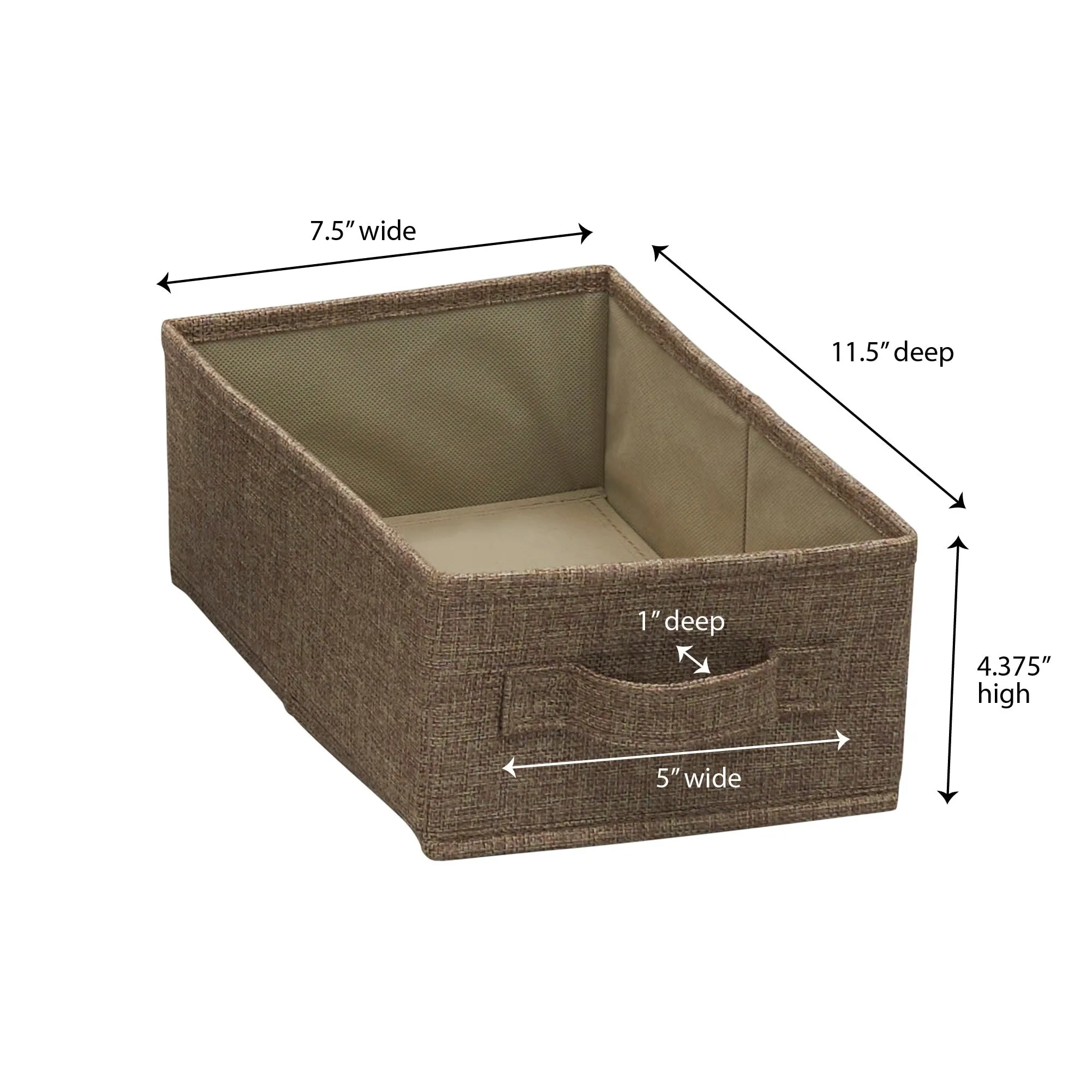 Household Essentials Narrow Closet Linen Organizer Drawers. 2 Pack