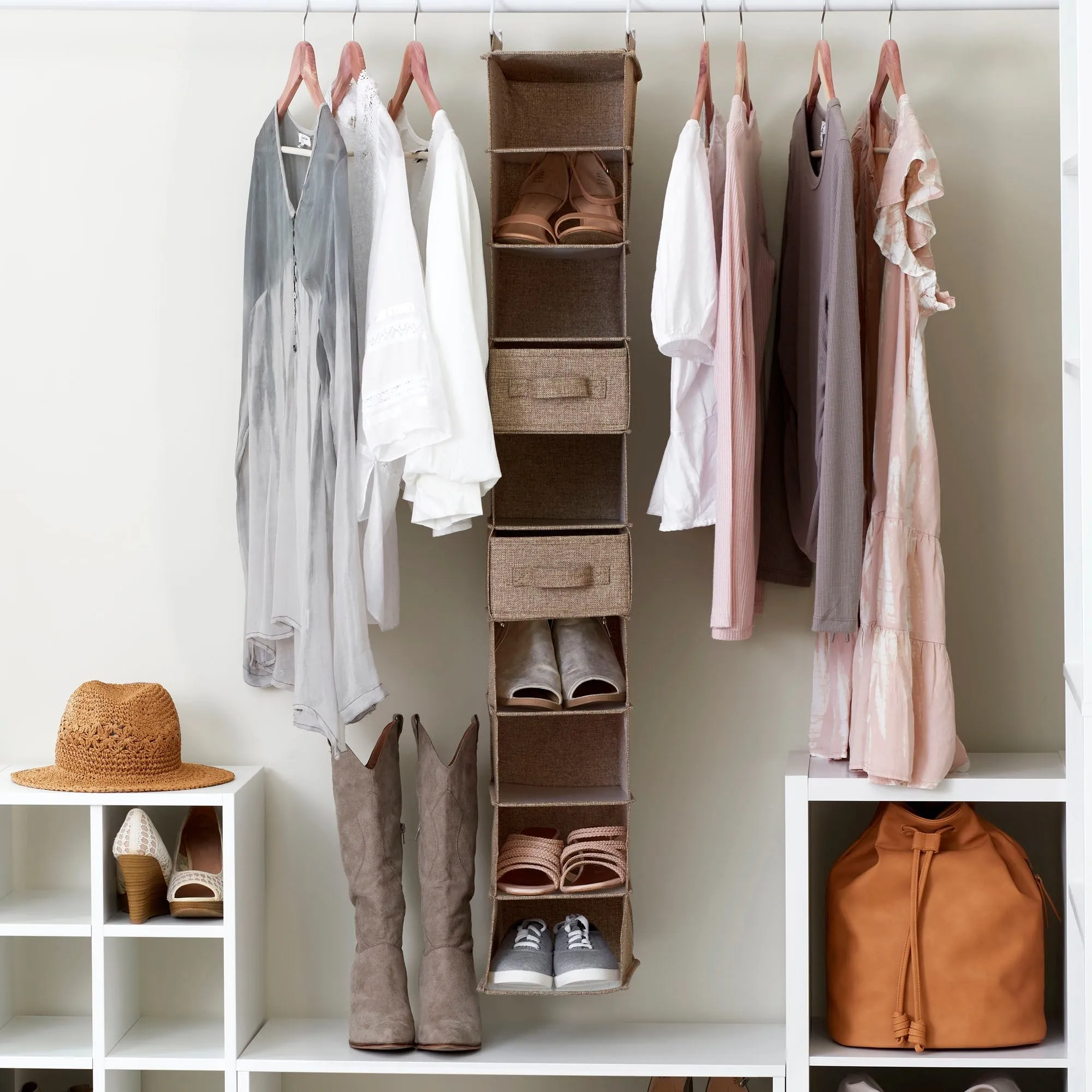 Household Essentials Narrow Closet Linen Organizer Drawers. 2 Pack