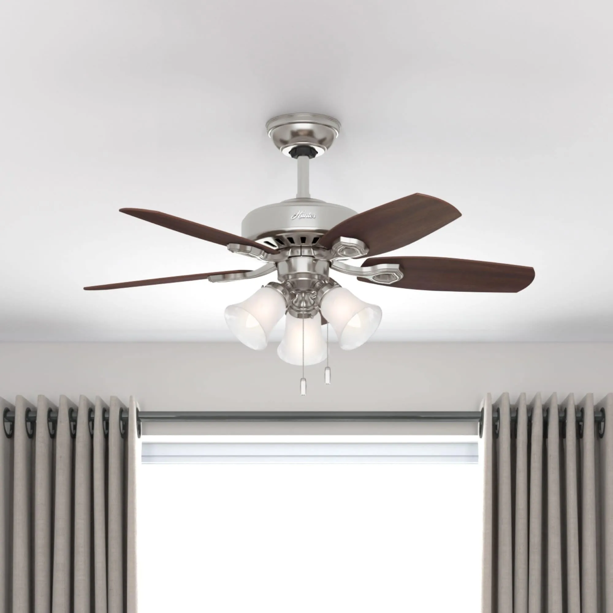 Hunter 42 Builder Ceiling Fan with LED Light Kit and Pull Chain