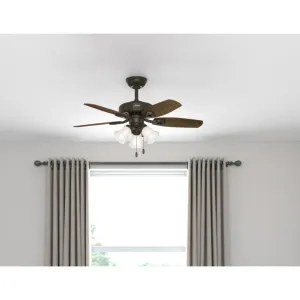 Hunter 42 Builder Ceiling Fan with LED Light Kit and Pull Chain