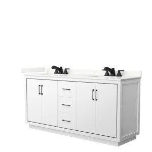 Icon 72-inch Double Vanity. Quartz Top