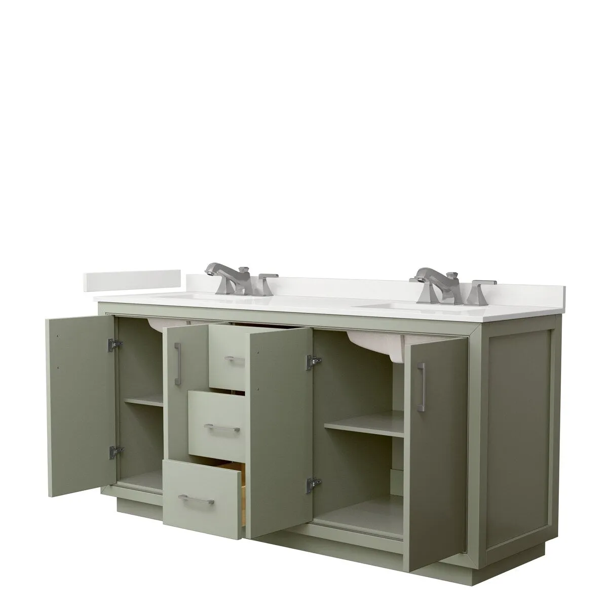 Icon 72-inch Double Vanity. Quartz Top