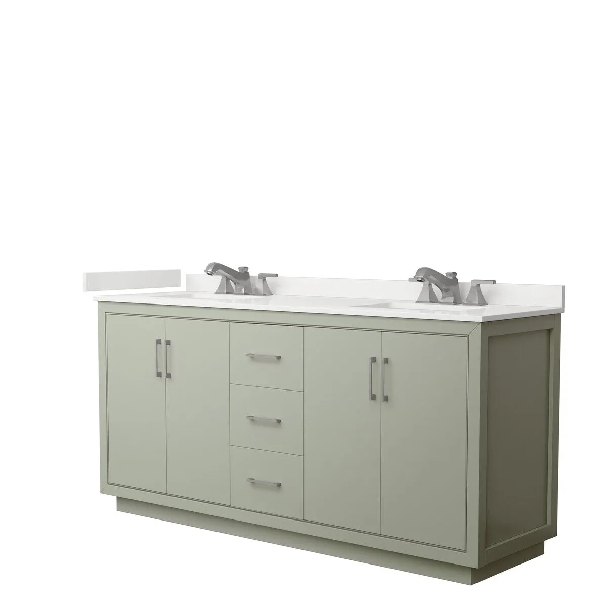 Icon 72-inch Double Vanity. Quartz Top