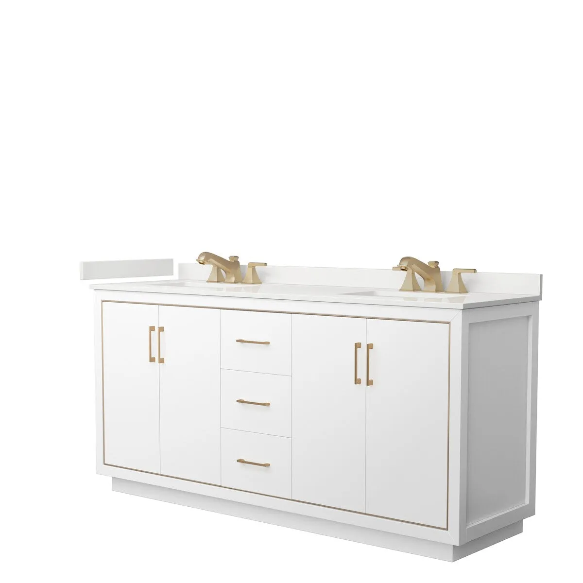Icon 72-inch Double Vanity. Quartz Top
