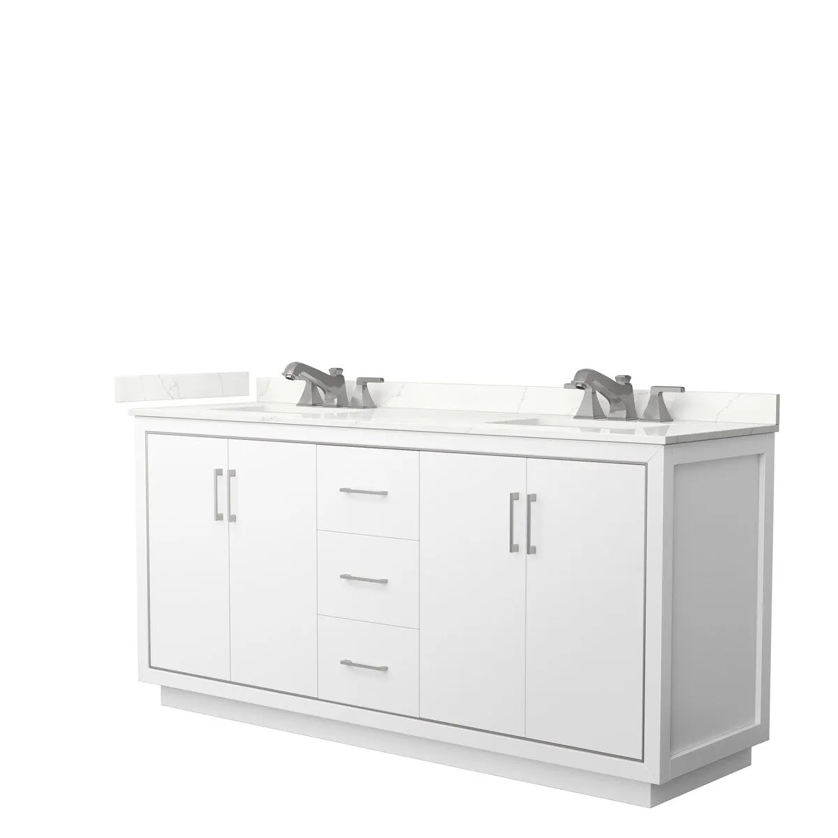 Icon 72-inch Double Vanity. Quartz Top
