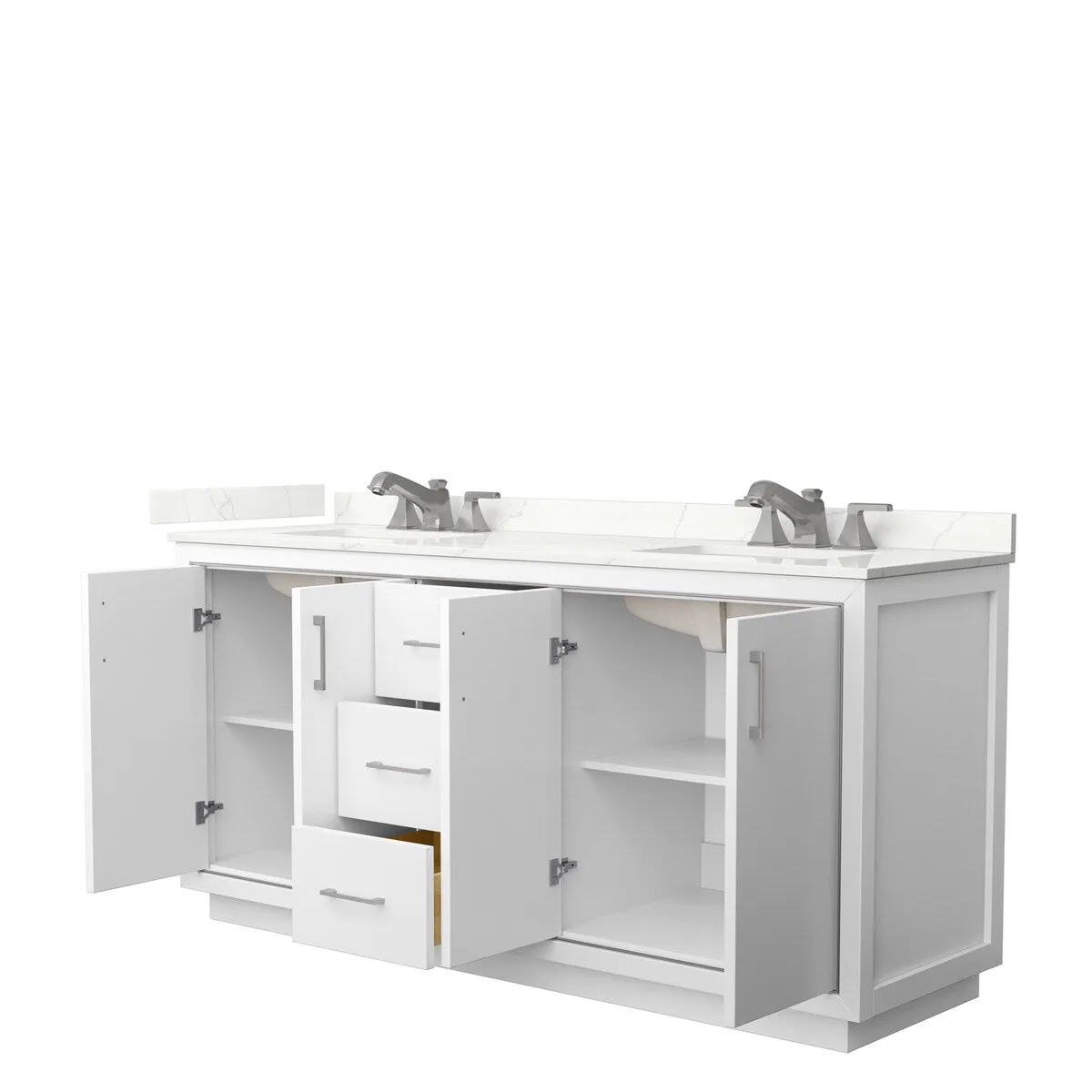 Icon 72-inch Double Vanity. Quartz Top