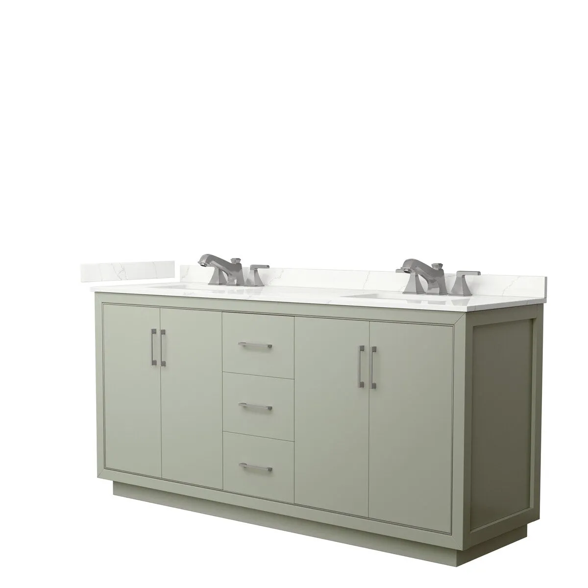 Icon 72-inch Double Vanity. Quartz Top