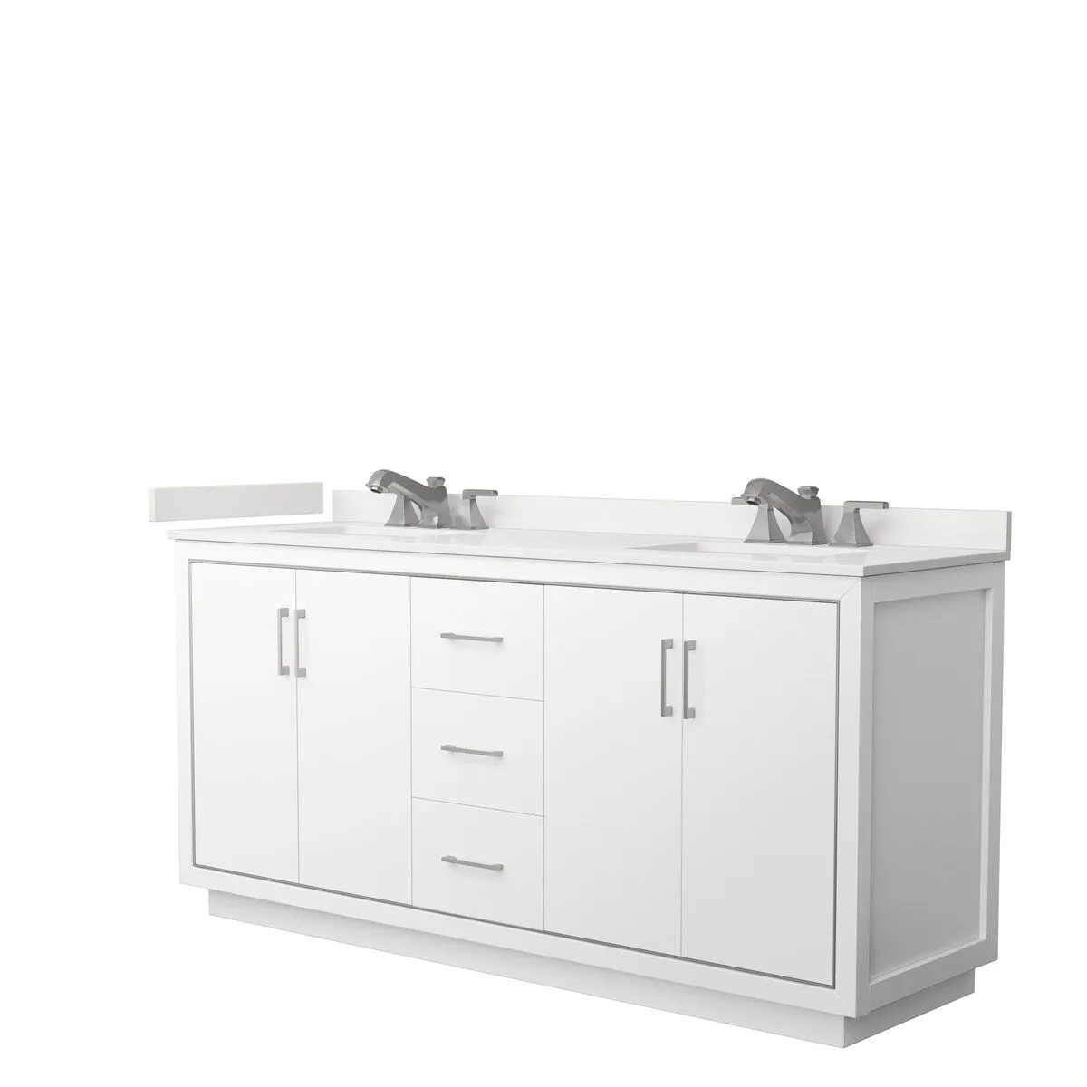 Icon 72-inch Double Vanity. Quartz Top