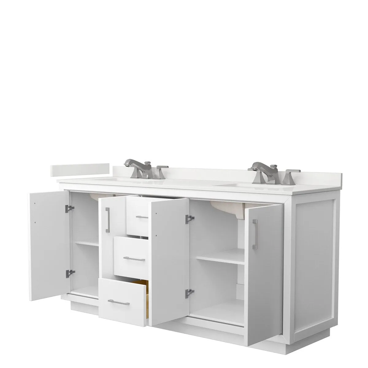 Icon 72-inch Double Vanity. Quartz Top