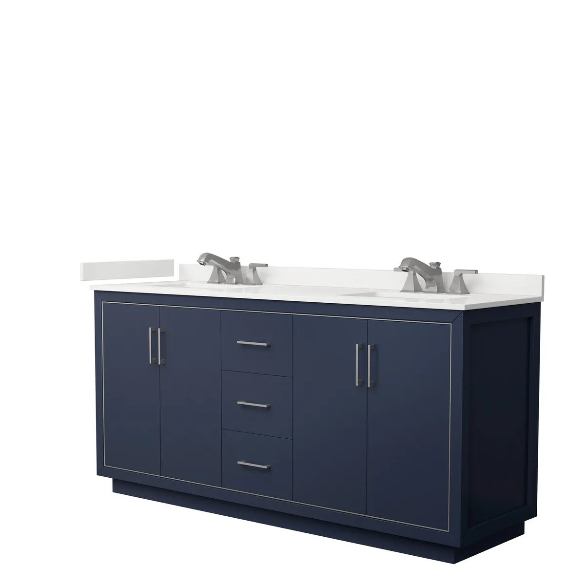 Icon 72-inch Double Vanity. Quartz Top