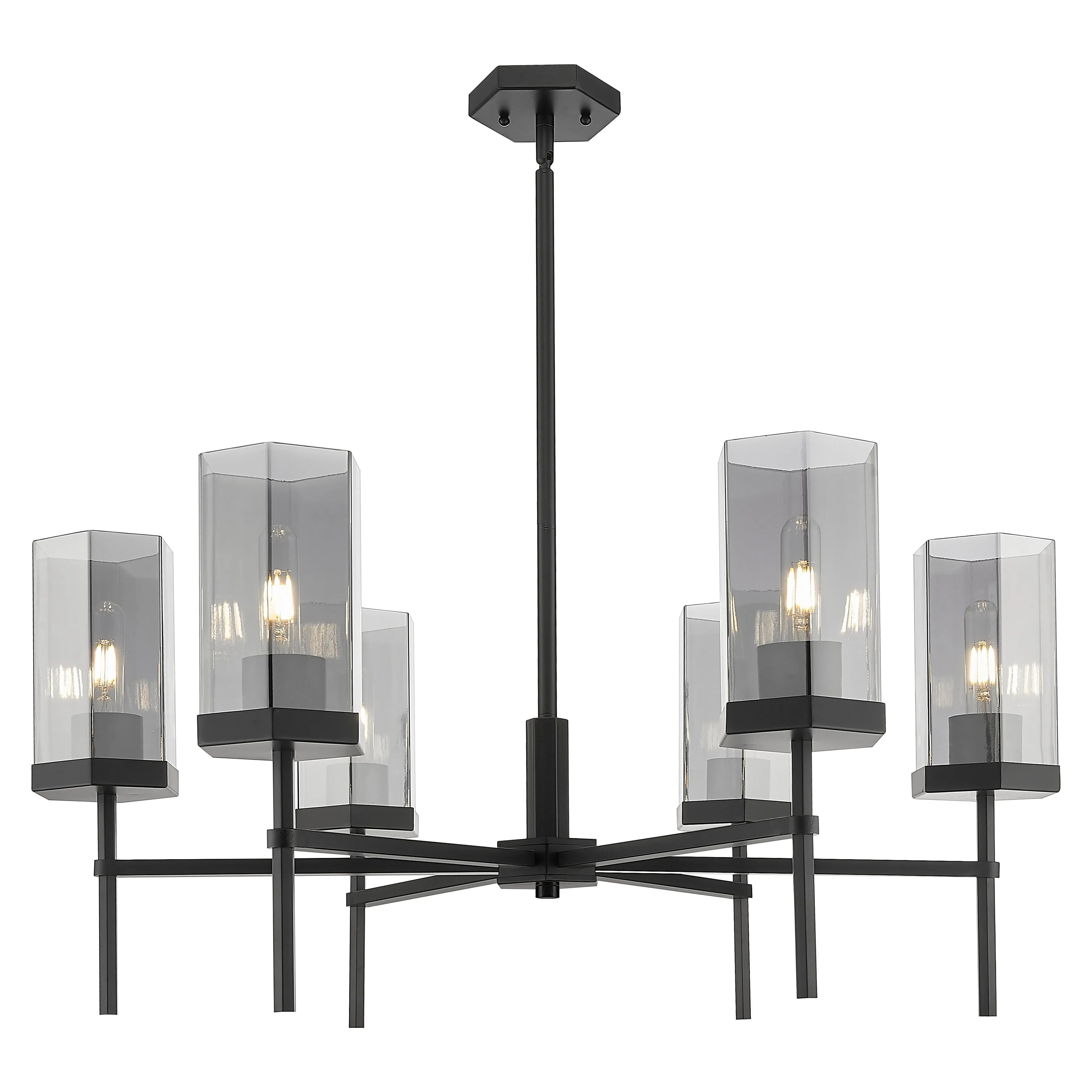 Innovations Lighting Downtown Urban - Blakeley - 6 Light 32 Stem Hung Chandelier