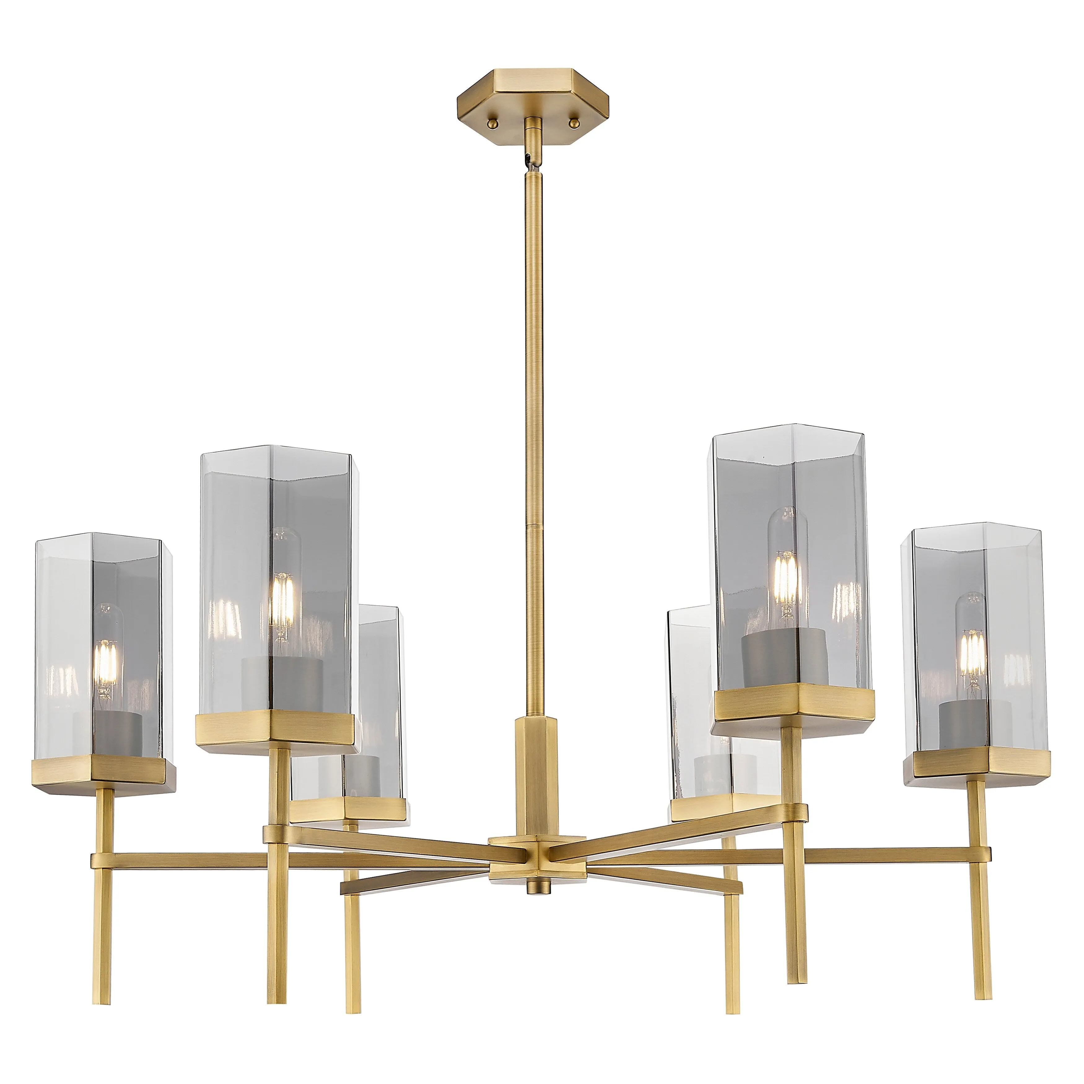 Innovations Lighting Downtown Urban - Blakeley - 6 Light 32 Stem Hung Chandelier