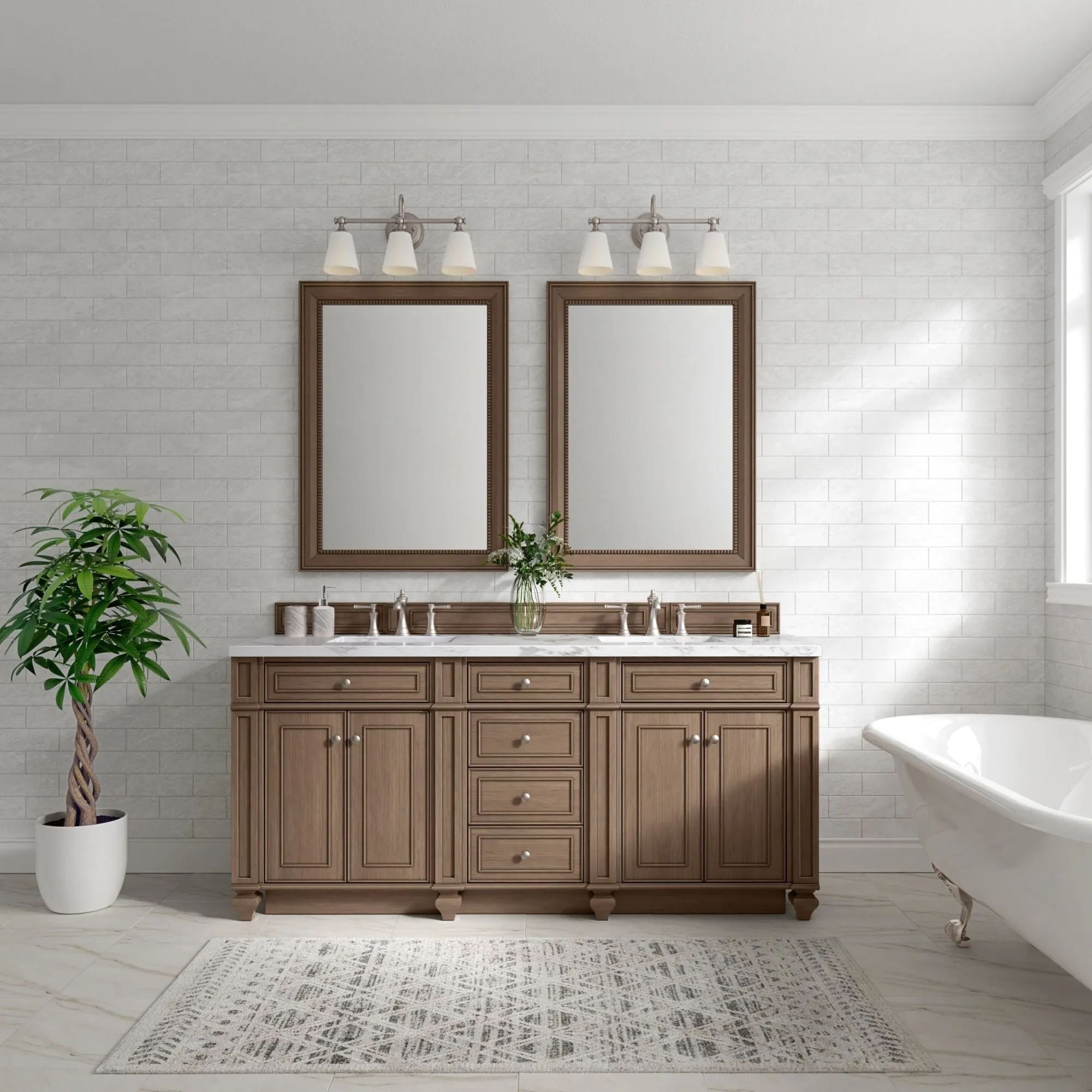 James Martin Vanities Bristol 40 x 29 Framed Bathroom Mirror
