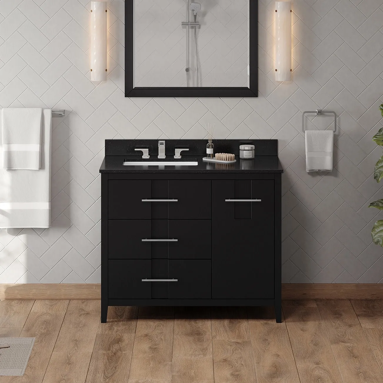 Jeffrey Alexander VKITKAT42R-GRANITE Katara 42 Free Standing Vanity