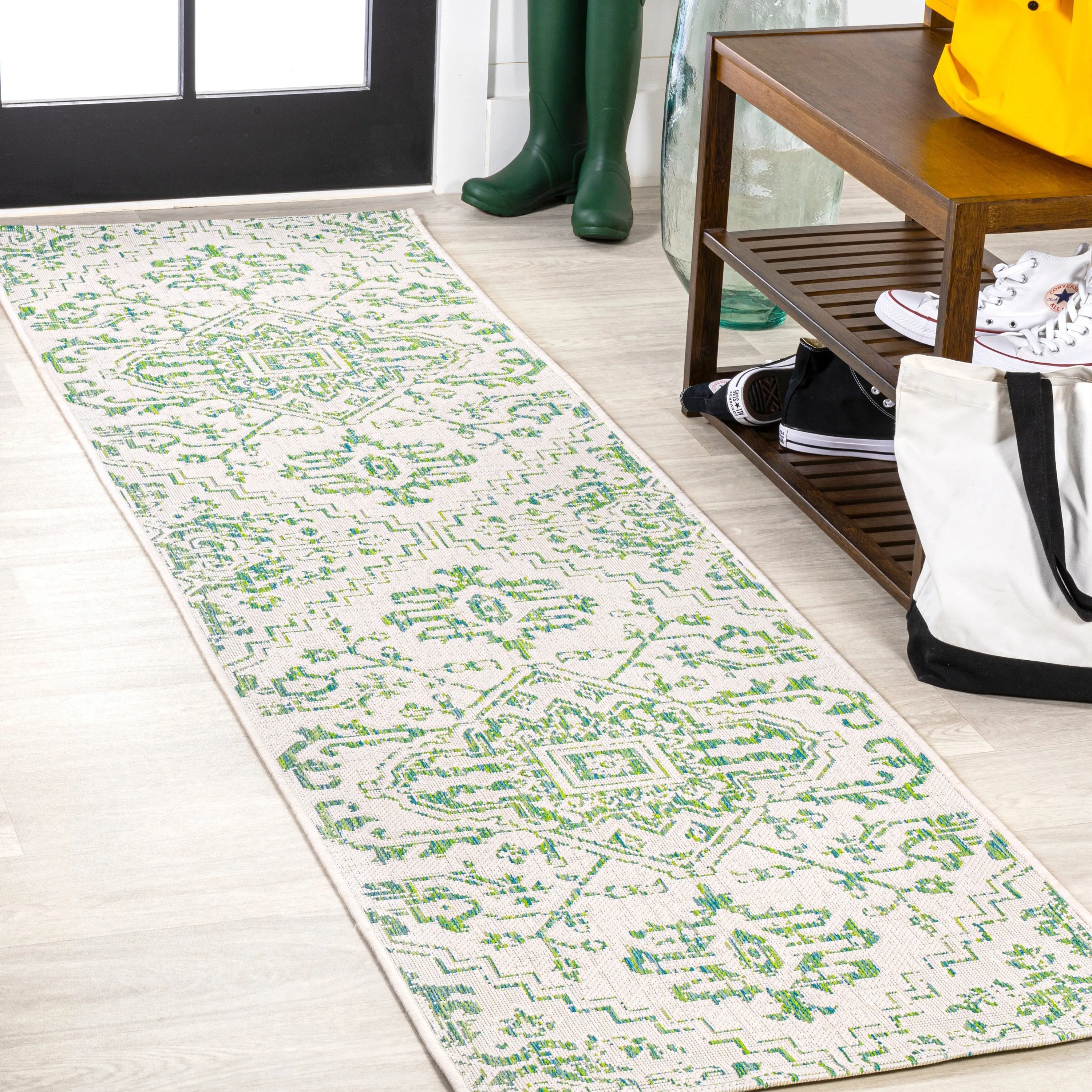 JONATHAN Y Charleston Medallion Indoor/Outdoor Area Rug