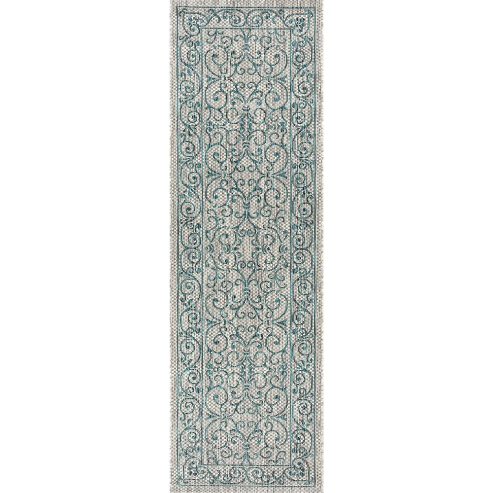 JONATHAN Y Filigree Textured Weave Indoor/Outdoor Area Rug