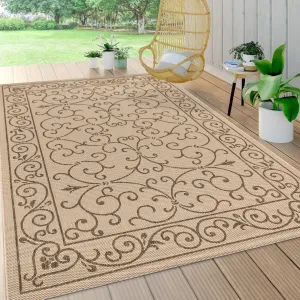 JONATHAN Y Filigree Textured Weave Indoor/Outdoor Area Rug