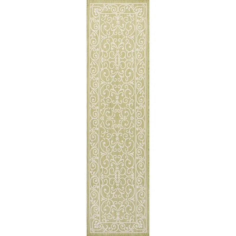 JONATHAN Y Filigree Textured Weave Indoor/Outdoor Area Rug
