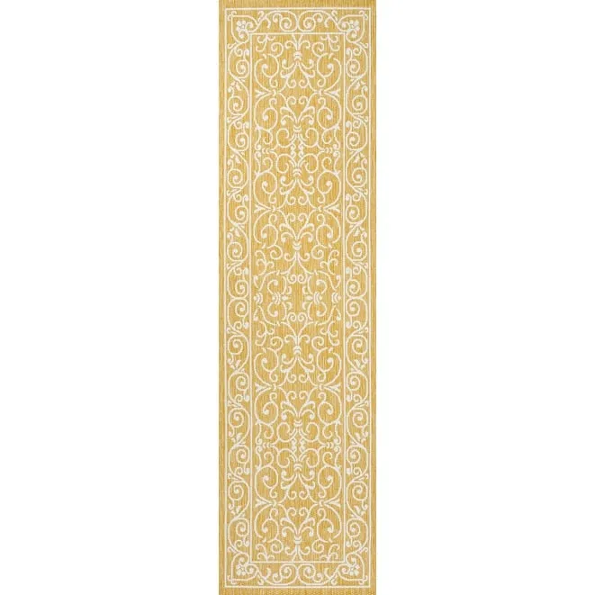 JONATHAN Y Filigree Textured Weave Indoor/Outdoor Area Rug