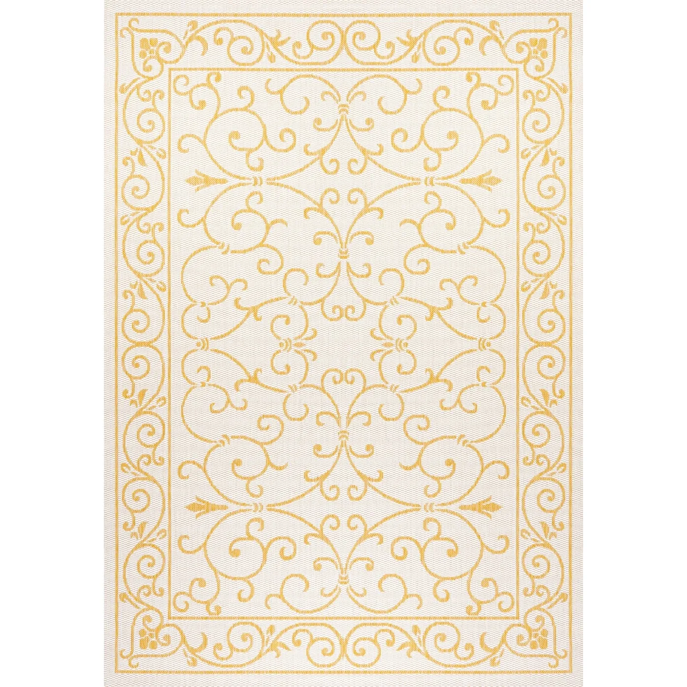 JONATHAN Y Filigree Textured Weave Indoor/Outdoor Area Rug