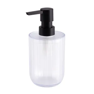 Kaliman Frosted Clear Plastic Soap/Lotion Dispenser - Frosted Clear - Soap /Lotion Pump