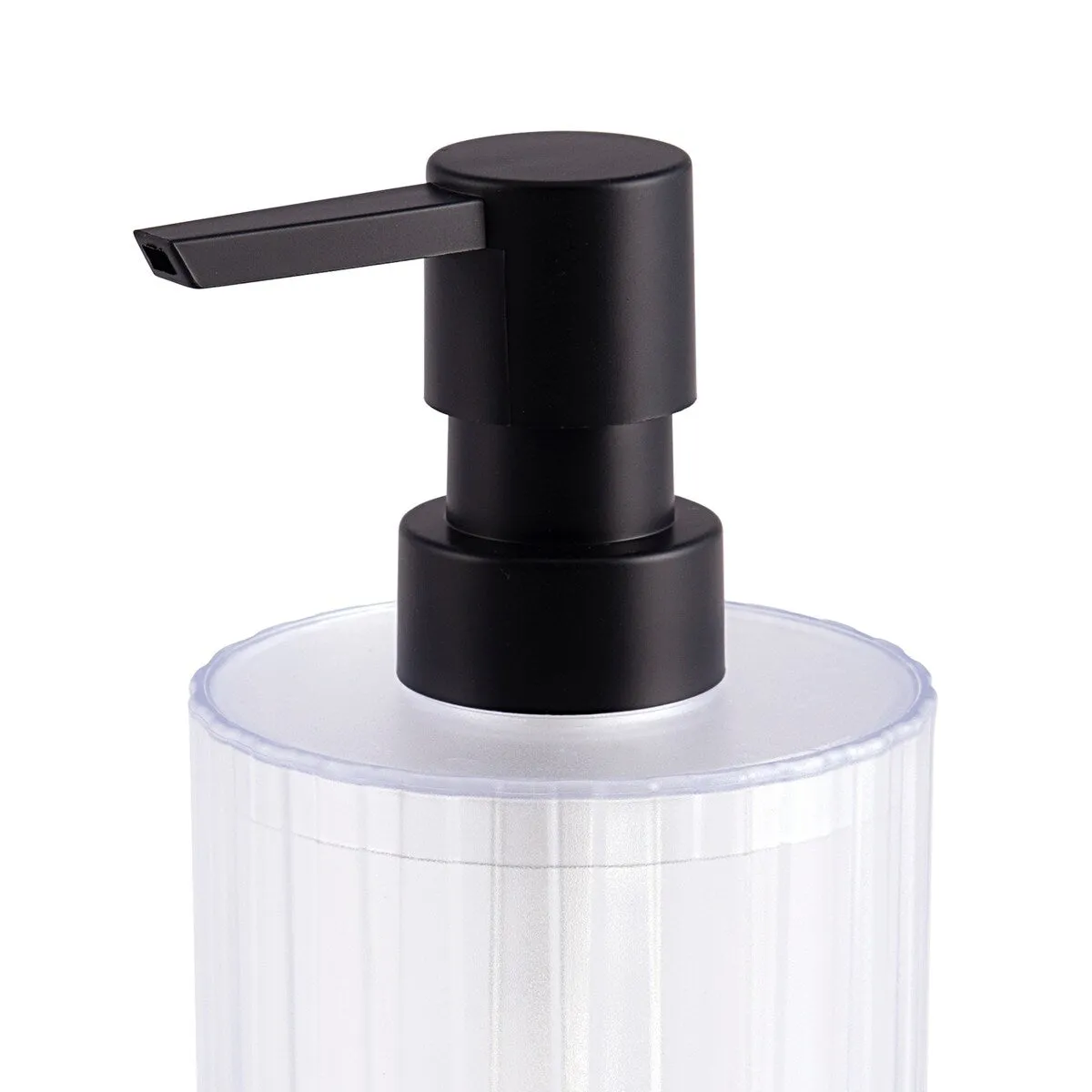 Kaliman Frosted Clear Plastic Soap/Lotion Dispenser - Frosted Clear - Soap /Lotion Pump