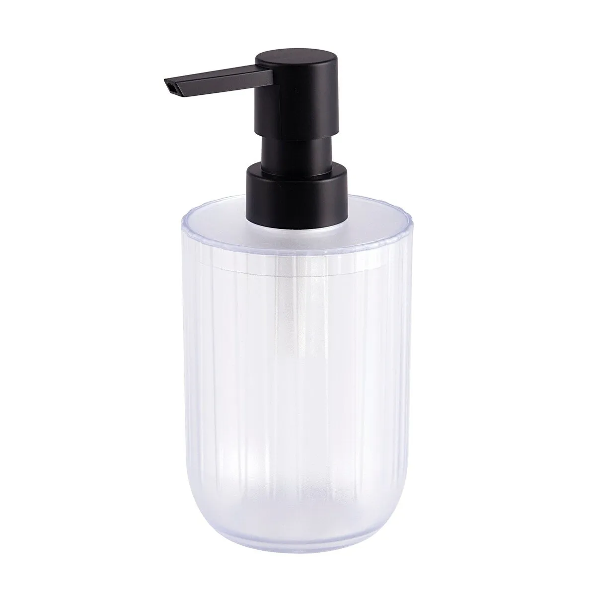 Kaliman Frosted Clear Plastic Soap/Lotion Dispenser - Frosted Clear - Soap /Lotion Pump