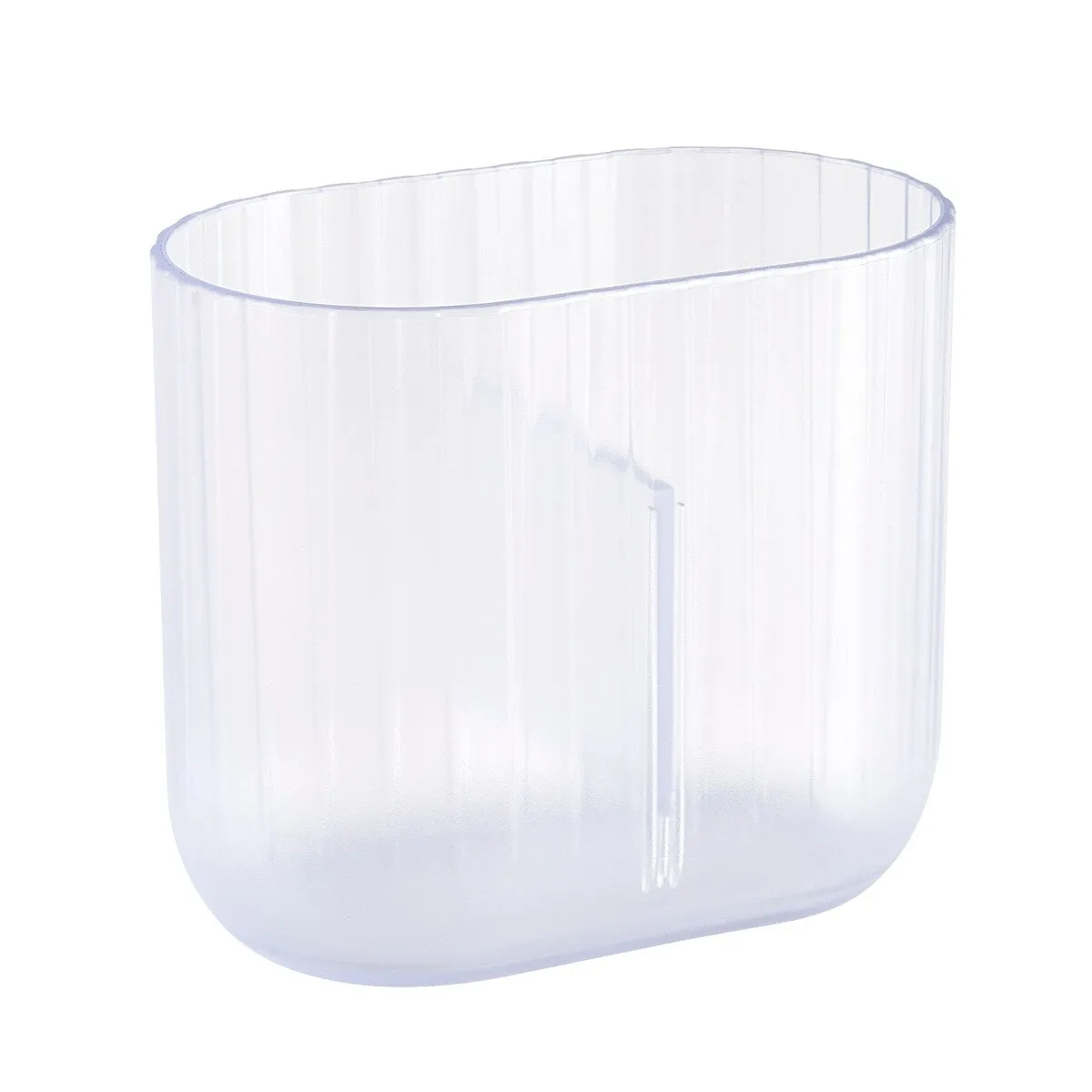 Kaliman Frosted Clear Plastic Toothbrush Holder - Frosted Clear