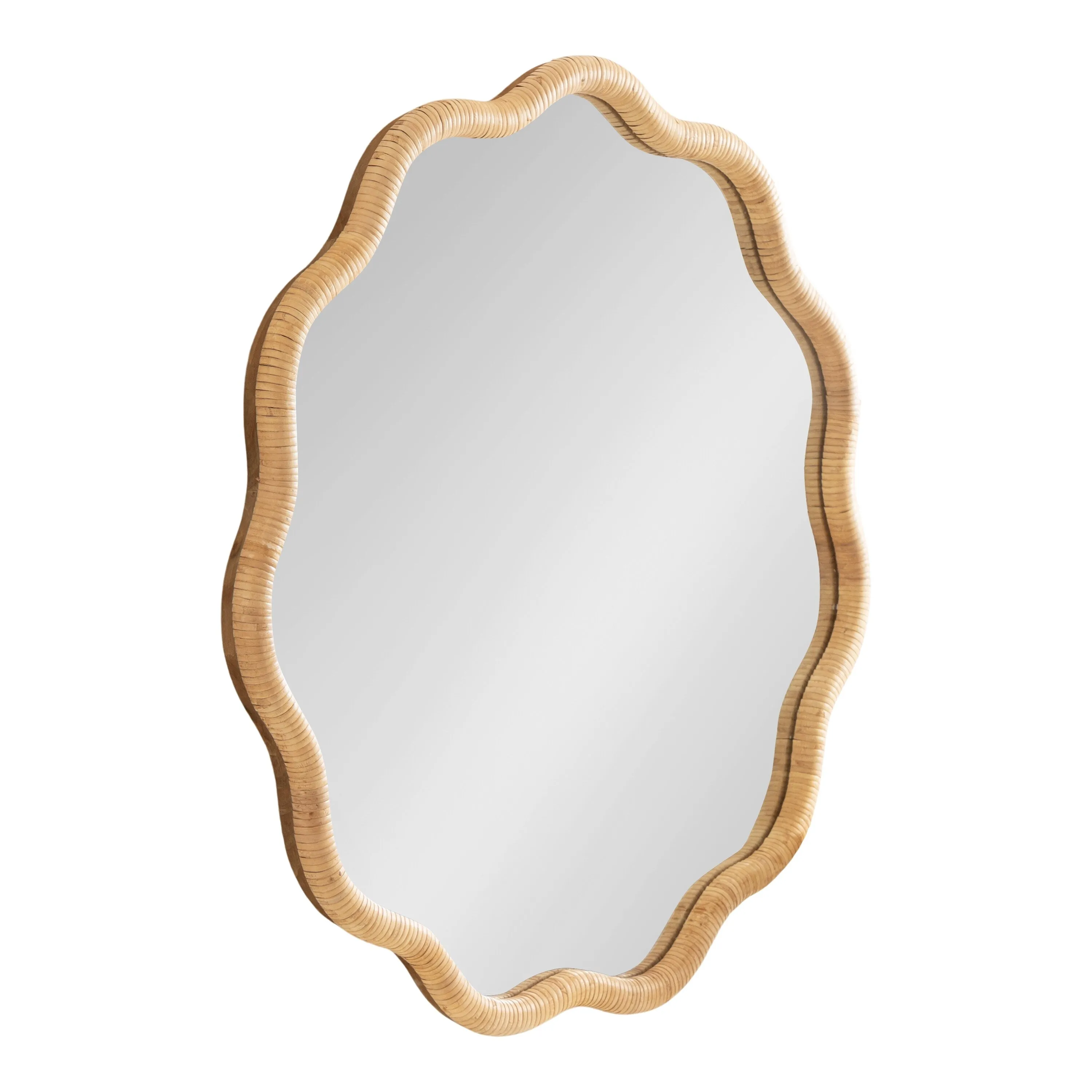 Kate and Laurel Rahfy Scallop Framed Wall Mirror - 26x26