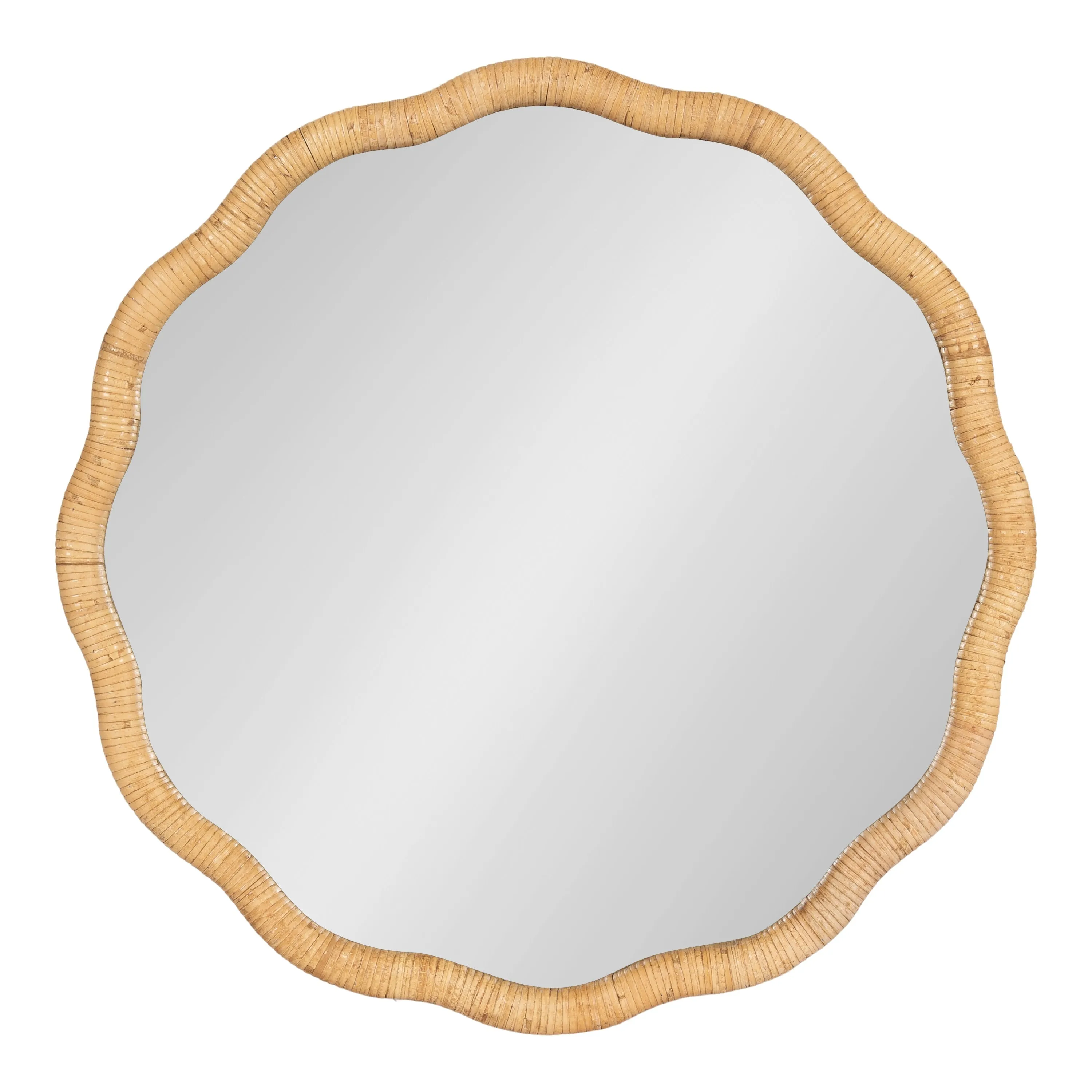 Kate and Laurel Rahfy Scallop Framed Wall Mirror - 26x26