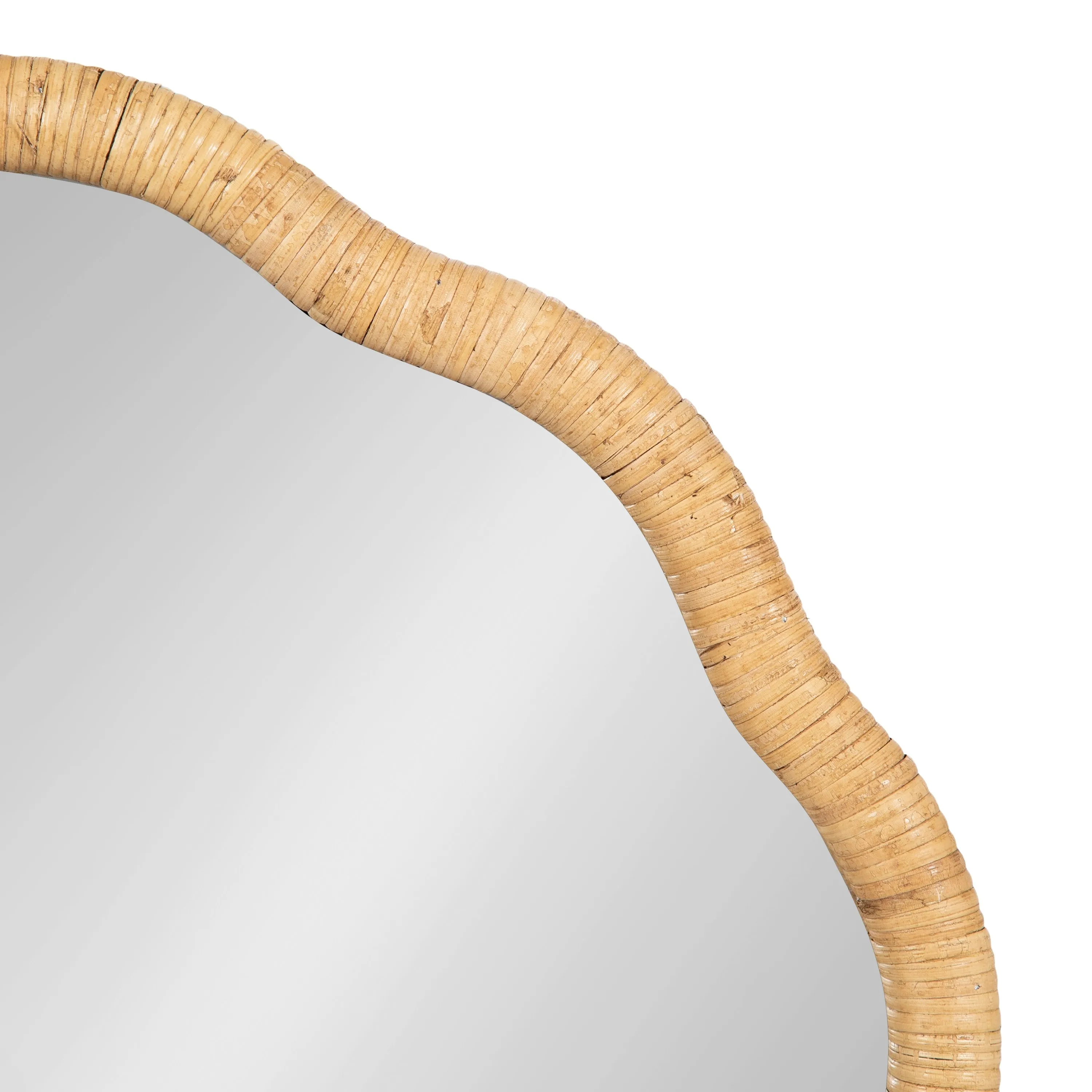 Kate and Laurel Rahfy Scallop Framed Wall Mirror - 26x26