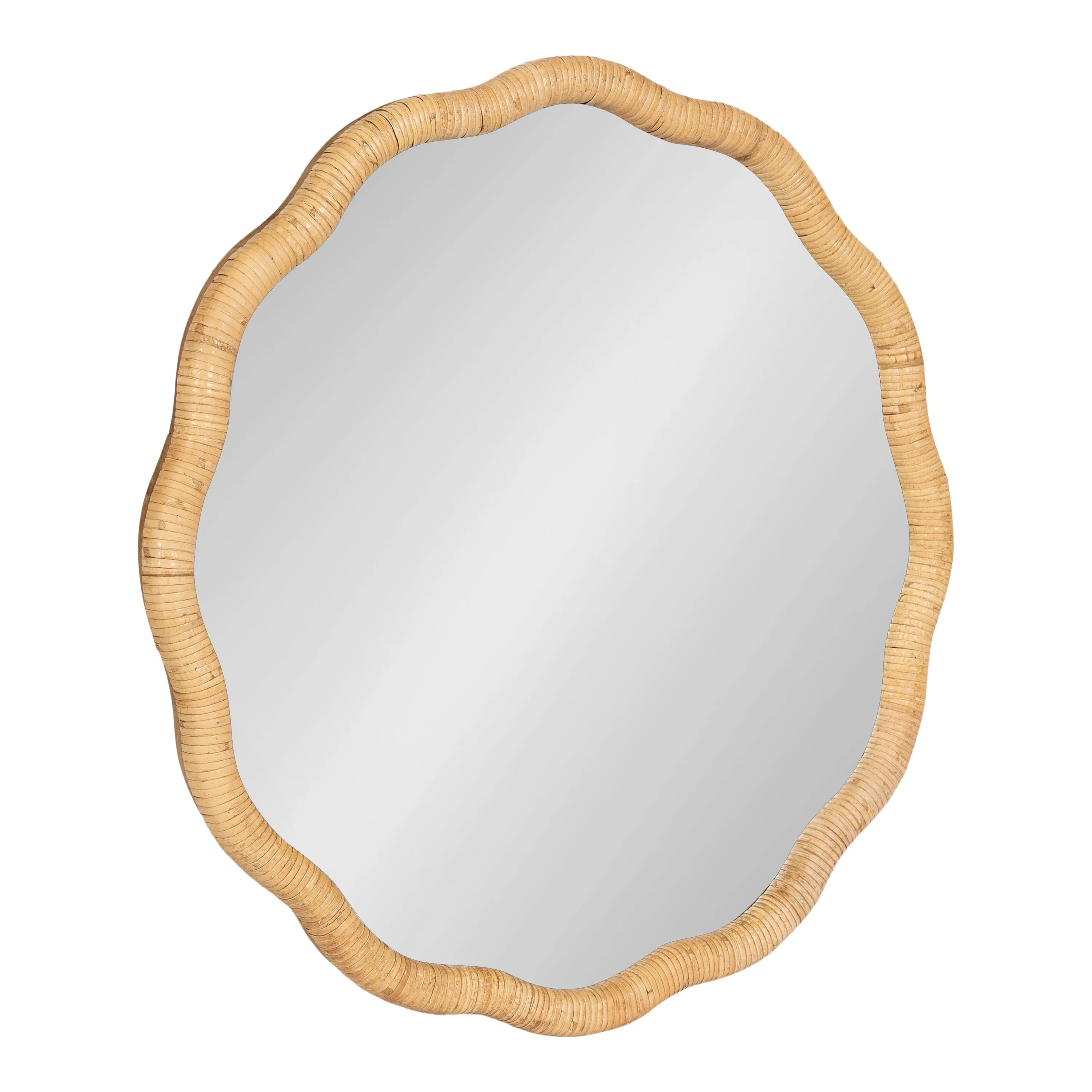 Kate and Laurel Rahfy Scallop Framed Wall Mirror - 26x26