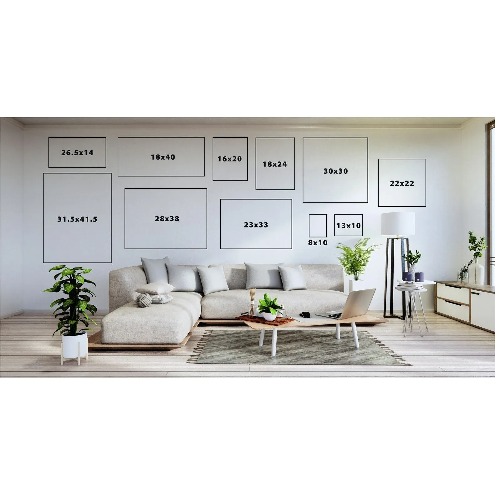 Kate and Laurel Sylvie Chill Out Framed Canvas Art Set by Rachel Lee