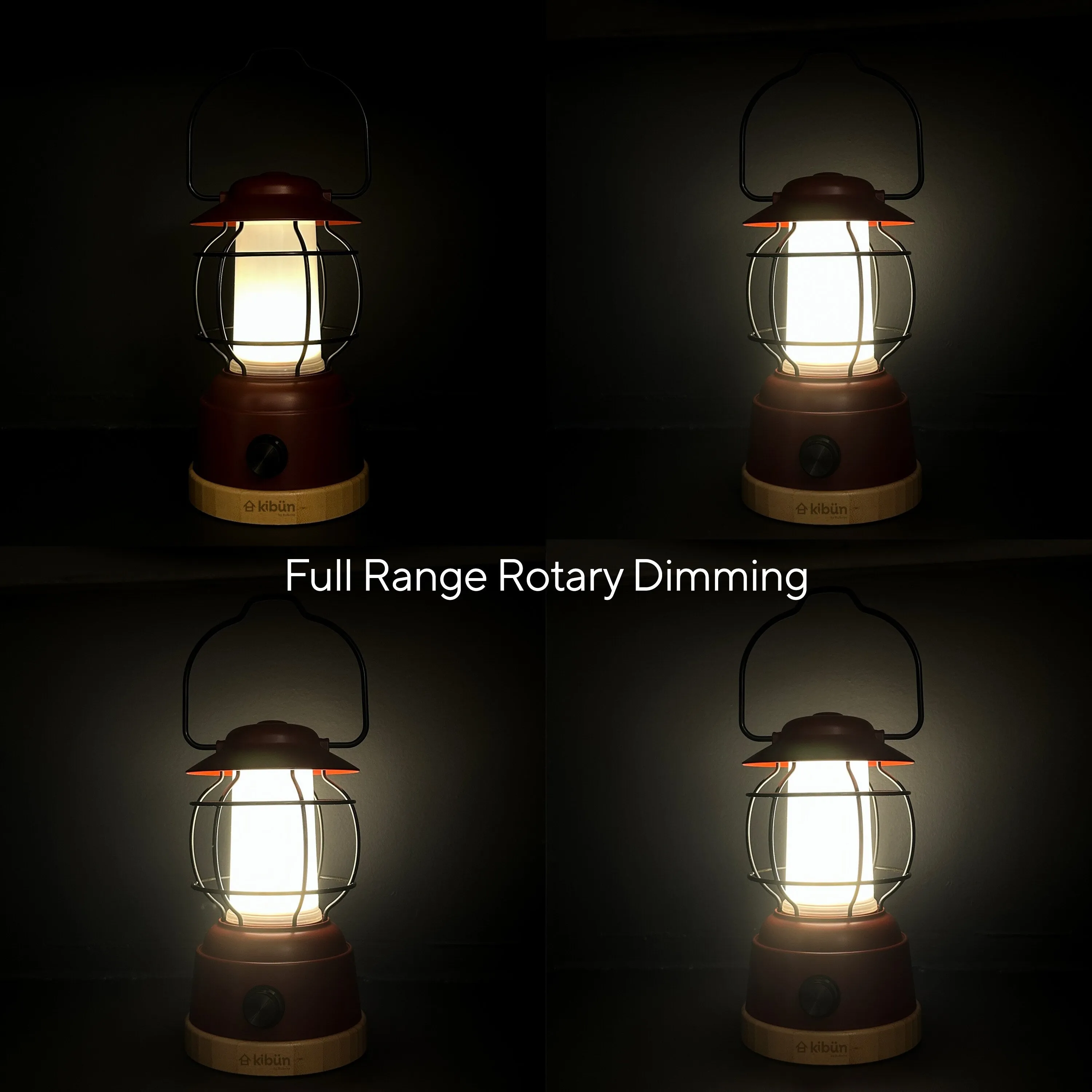 Kibun by Bulbrite S'mores Cordless LED Outdoor Table Lamp   Dimmer Built-in Rechargeable Battery 3-Level Brightness   Power Bank