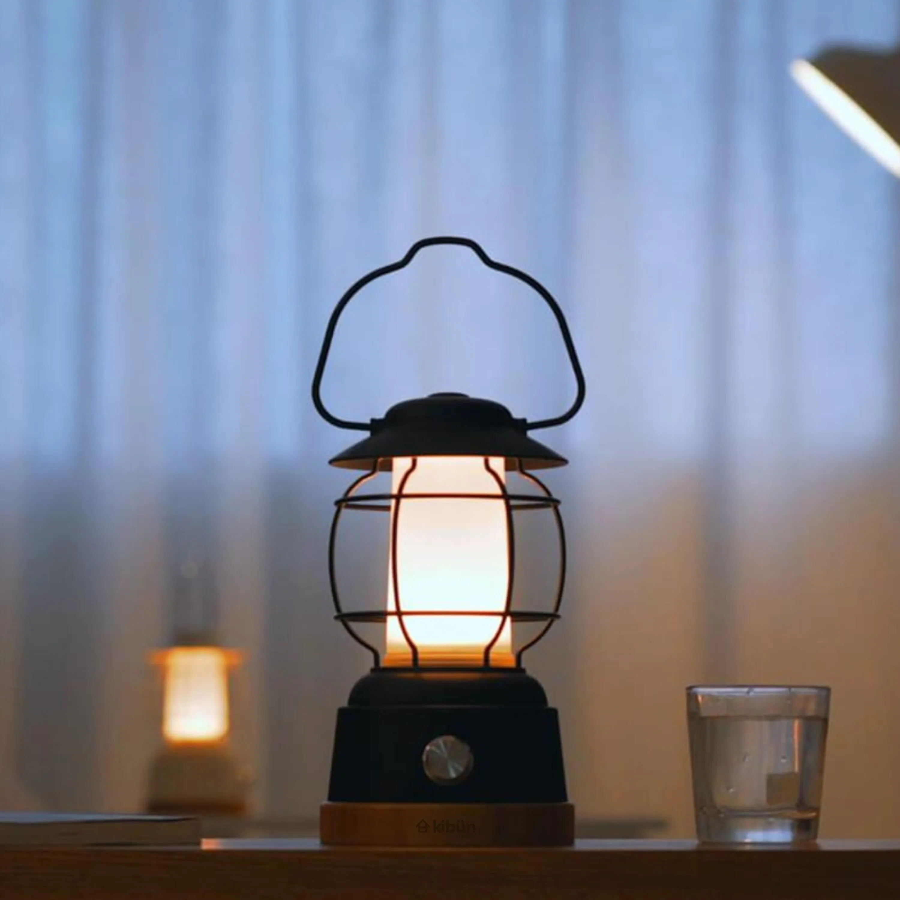 Kibun by Bulbrite S'mores Cordless LED Outdoor Table Lamp   Dimmer Built-in Rechargeable Battery 3-Level Brightness   Power Bank