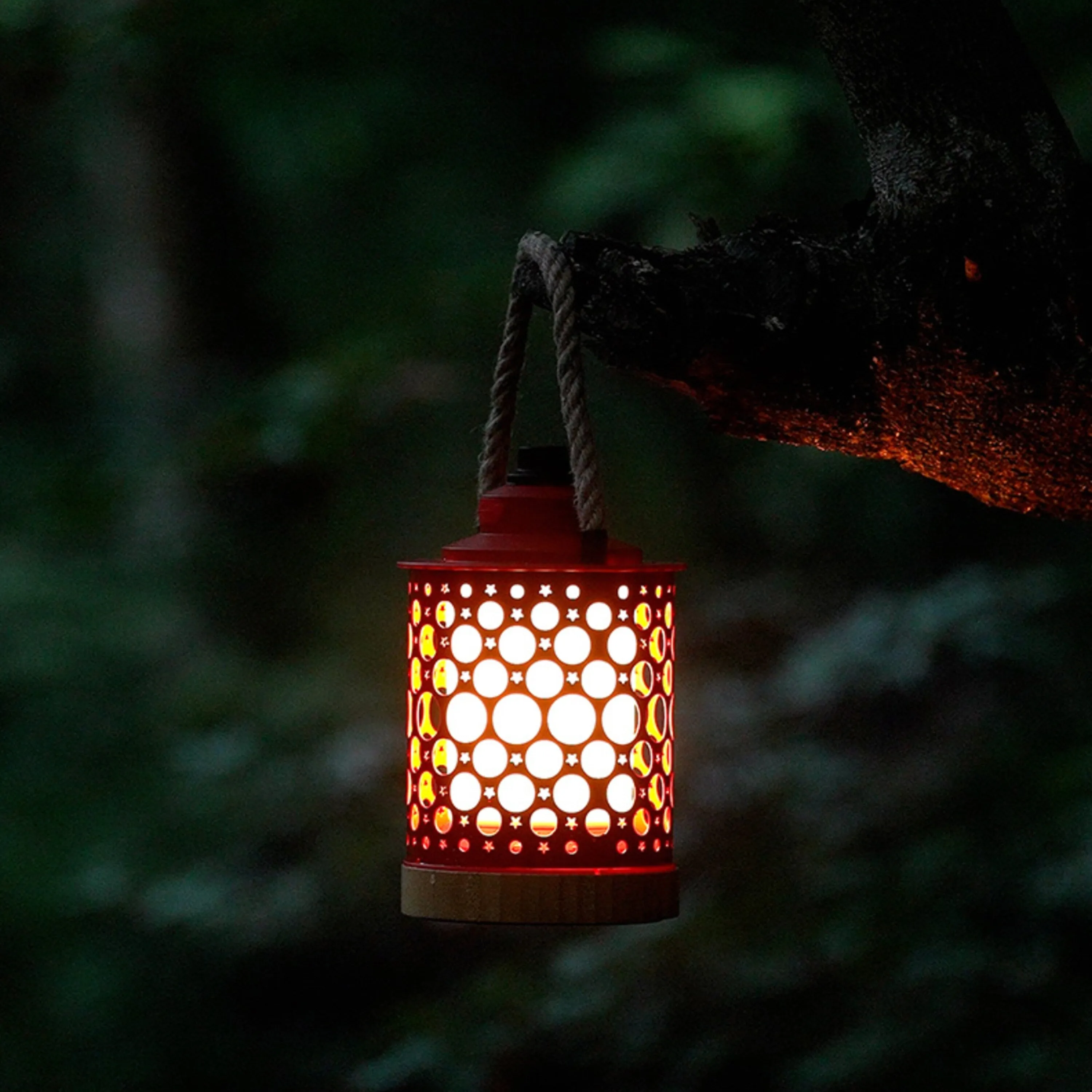 Kibun by Bulbrite Stargaze Cordless LED Outdoor Table Lamp with Dimmer. 3-Level Brightness with Dual Power Source