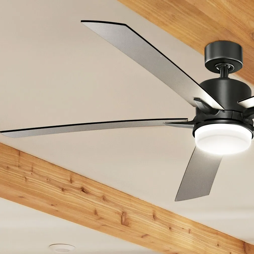 Kichler 330060 Lucian 60 5 Blade Indoor LED Ceiling Fan with Wall