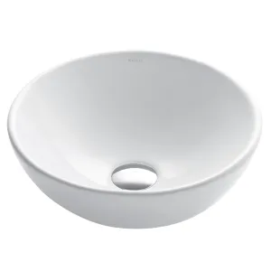 Kraus Elavo 13-27/40 Vitreous China Vessel Bathroom Sink