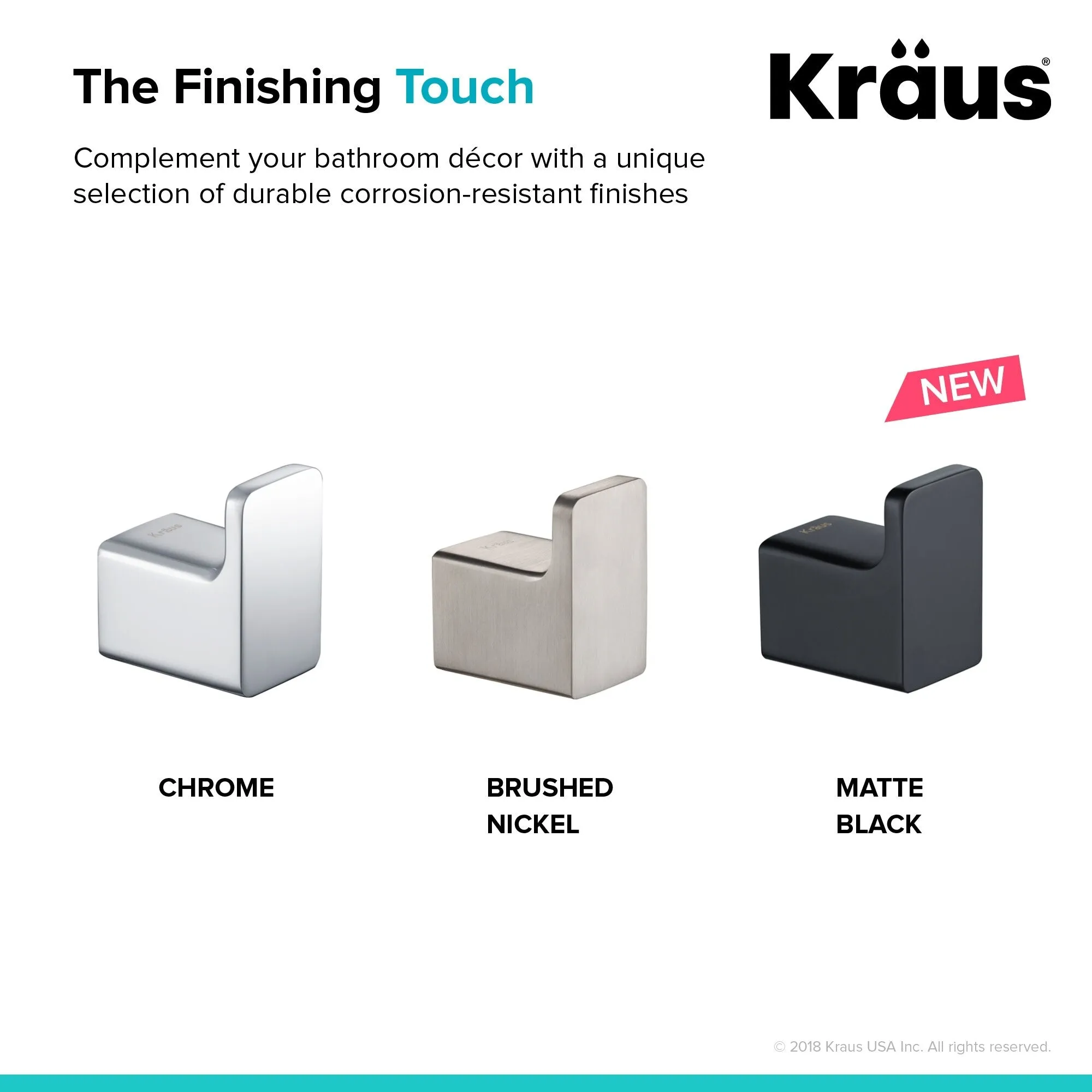 Kraus Stelios Single Robe Hook