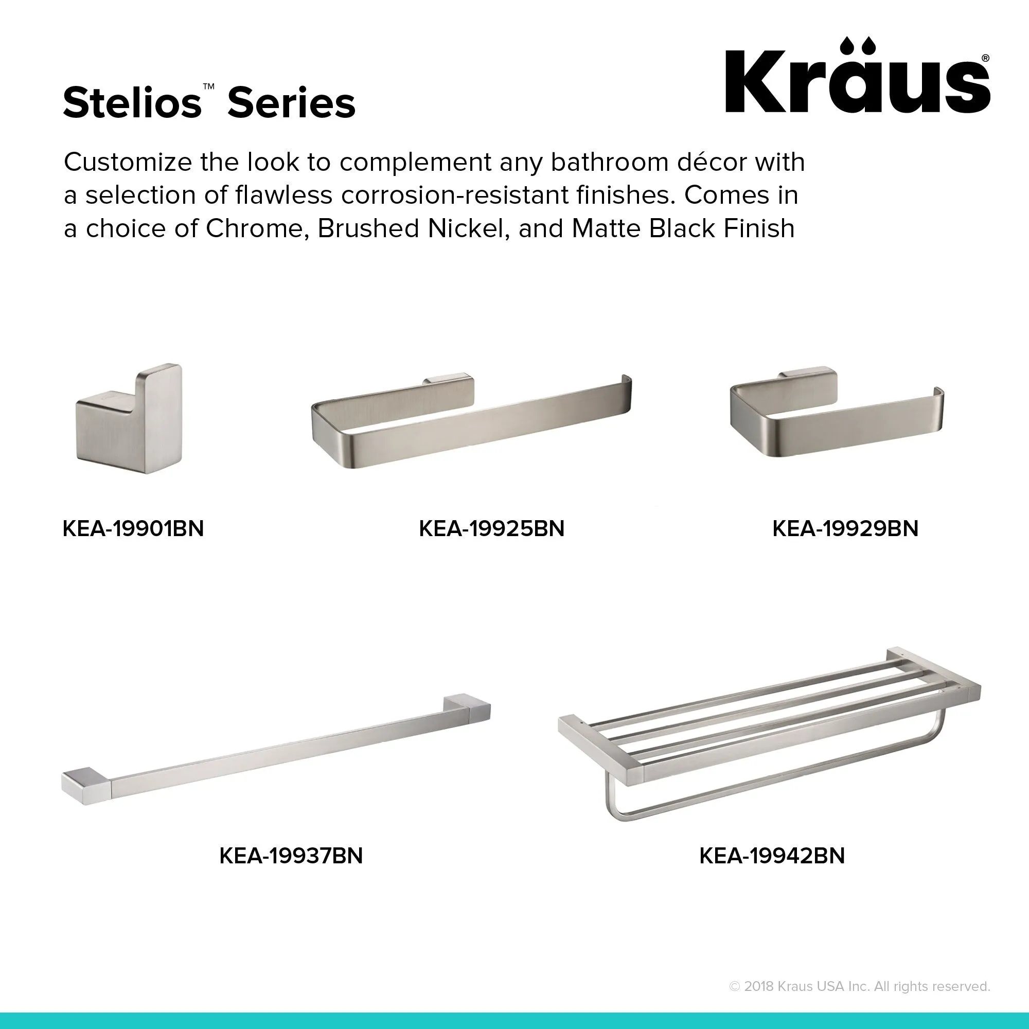 Kraus Stelios Single Robe Hook