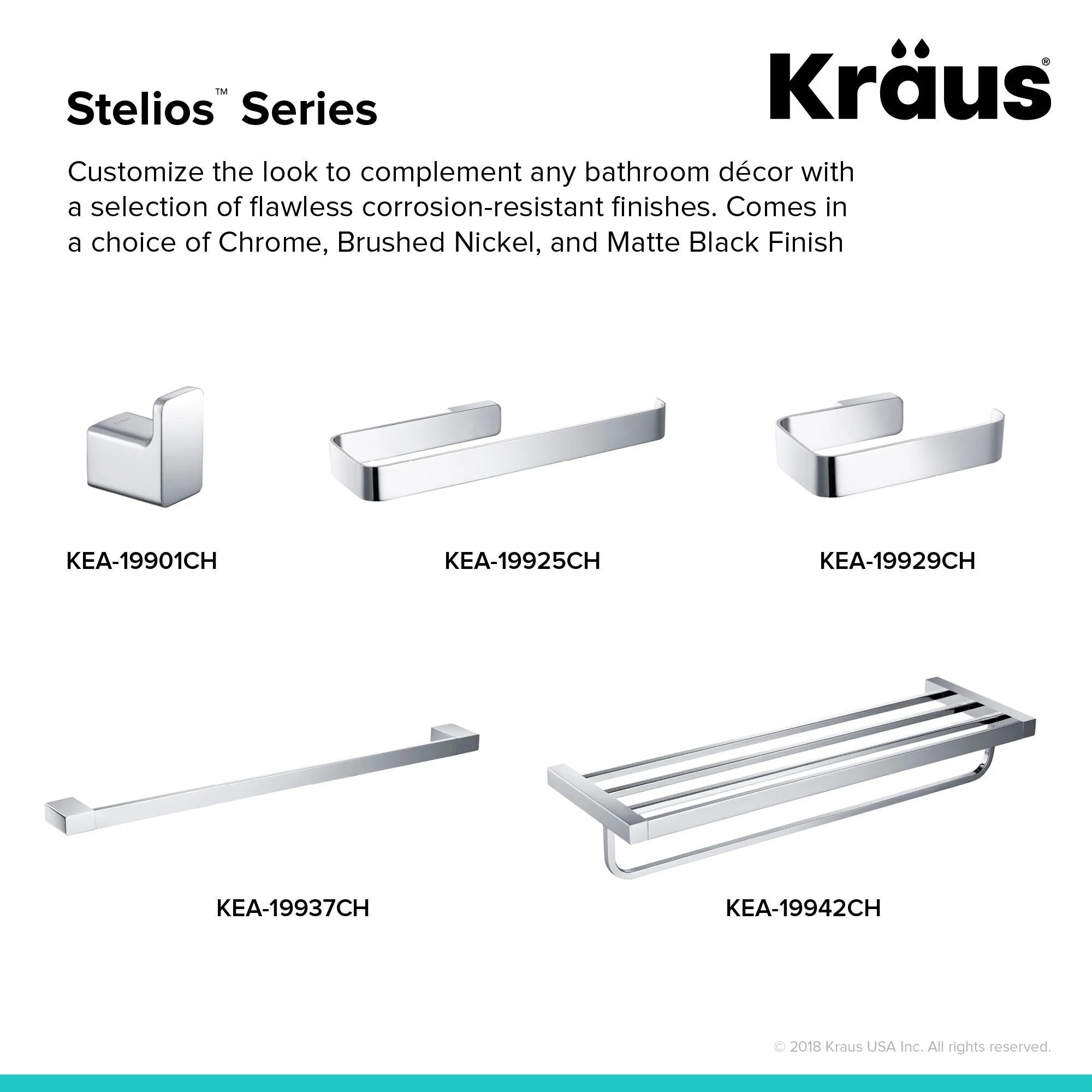 Kraus Stelios Single Robe Hook