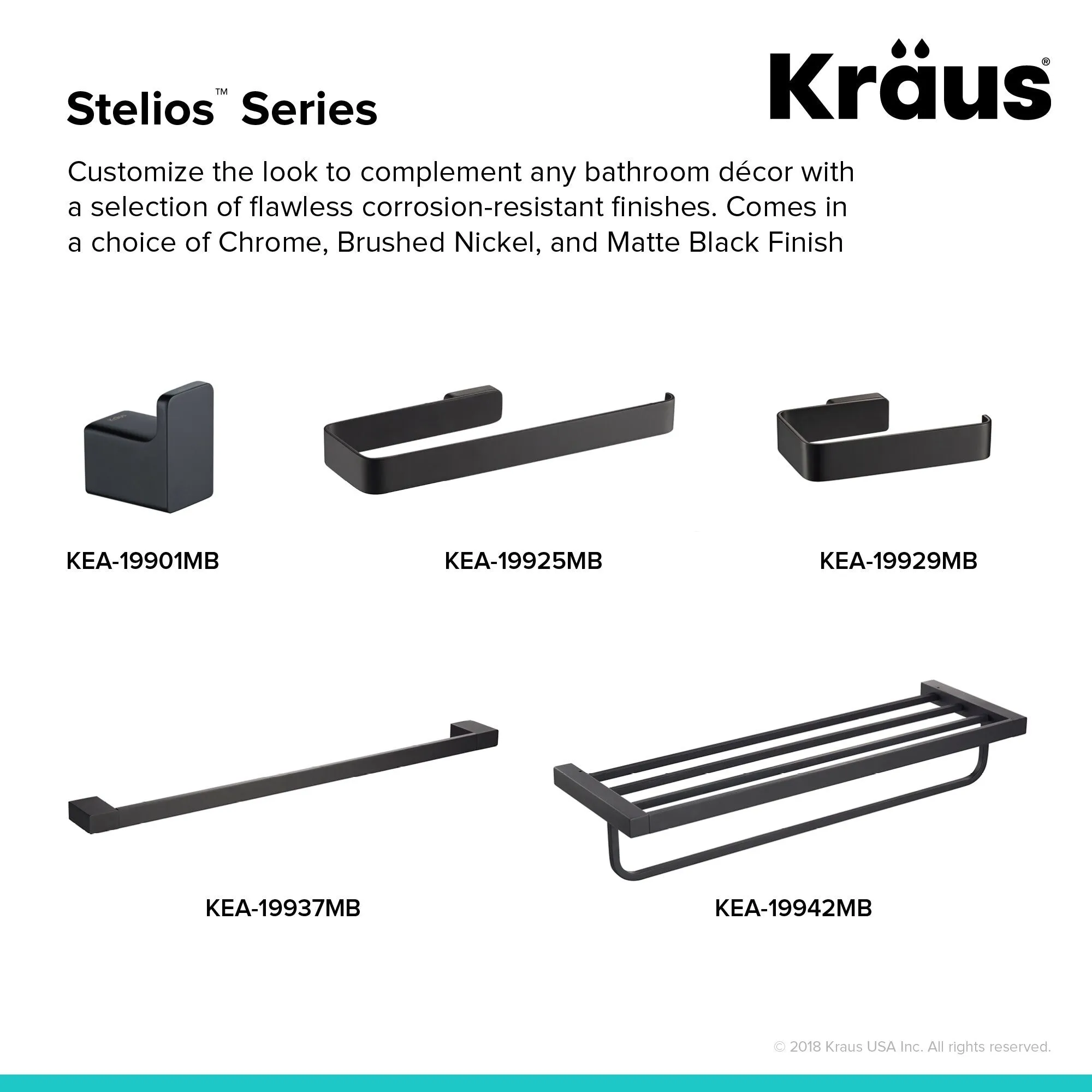 Kraus Stelios Single Robe Hook