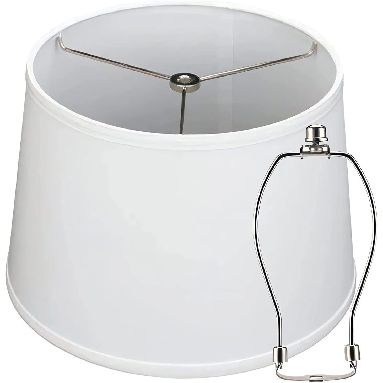 Lamp Shades For Table Lamps - Hand-Crafted Natural Linen Fabric (10 Top x 12 Diam x 9 Tall)- Fits Most Light Fixtures