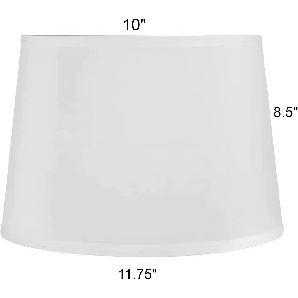 Lamp Shades For Table Lamps - Hand-Crafted Natural Linen Fabric (10 Top x 12 Diam x 9 Tall)- Fits Most Light Fixtures